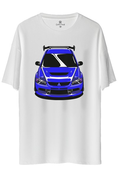 Mitsubishi Evo 9 Baskılı Oversize Tişört