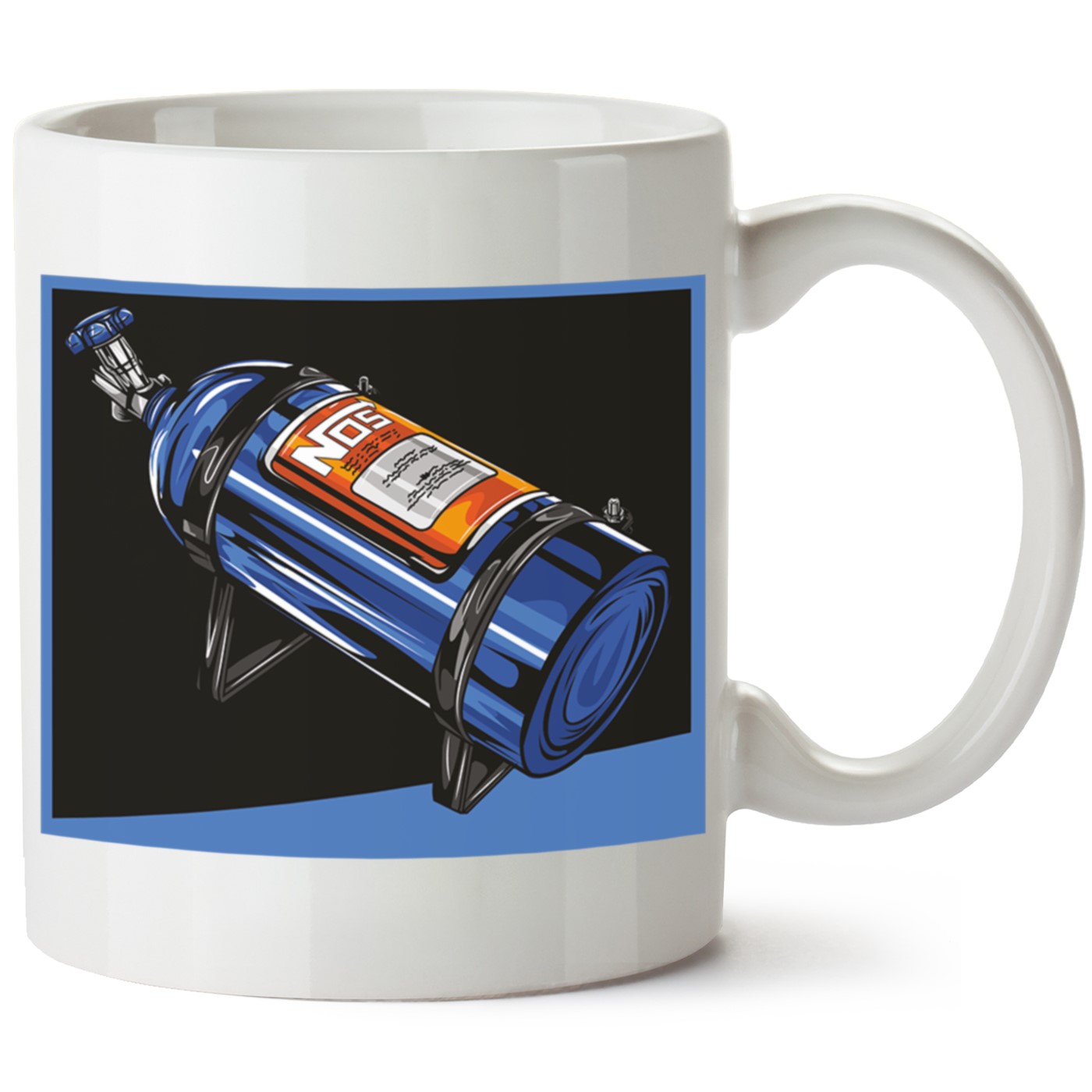 Nos Baskılı Porselen Kupa Bardak