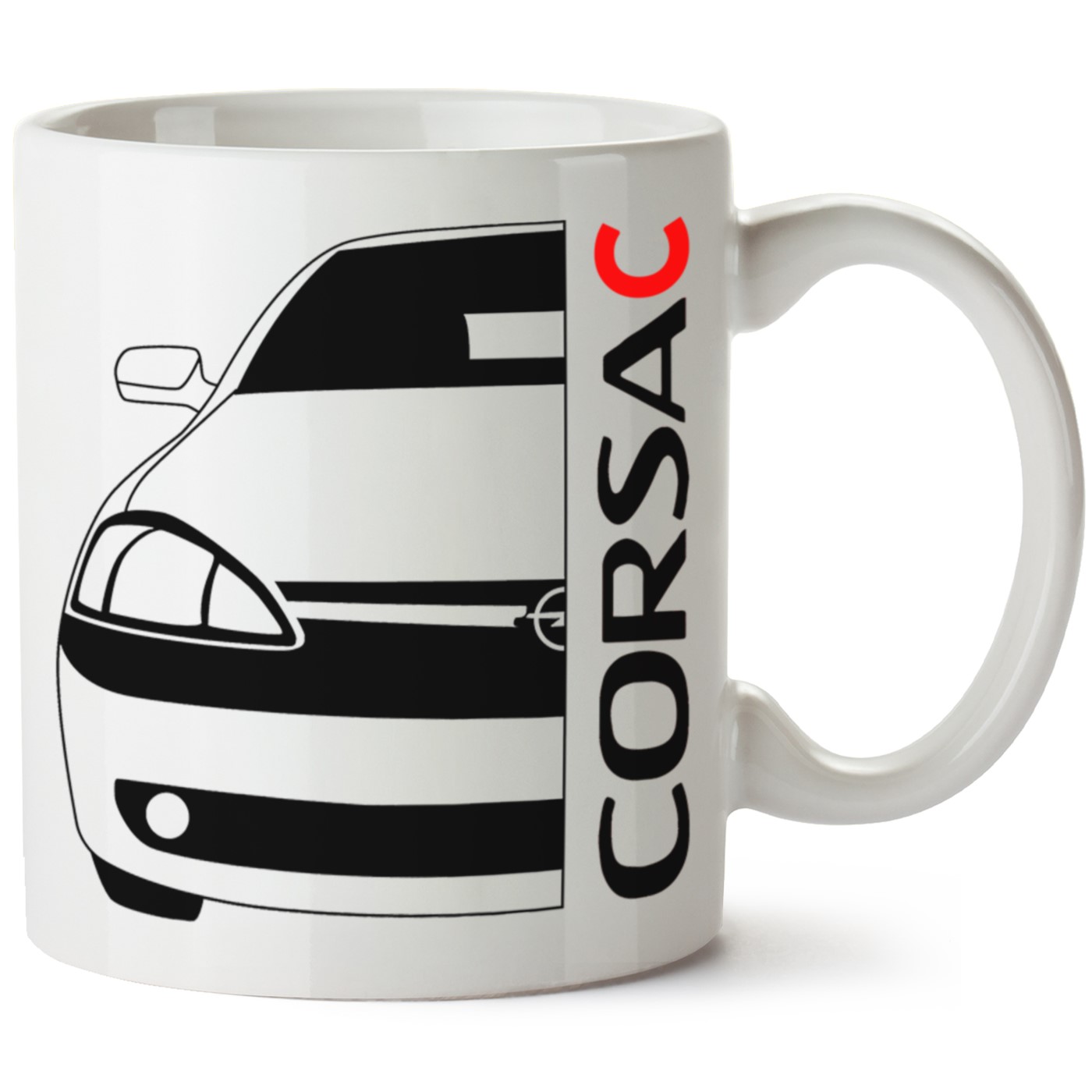 Opel Corsa C Baskılı Porselen Kupa Bardak