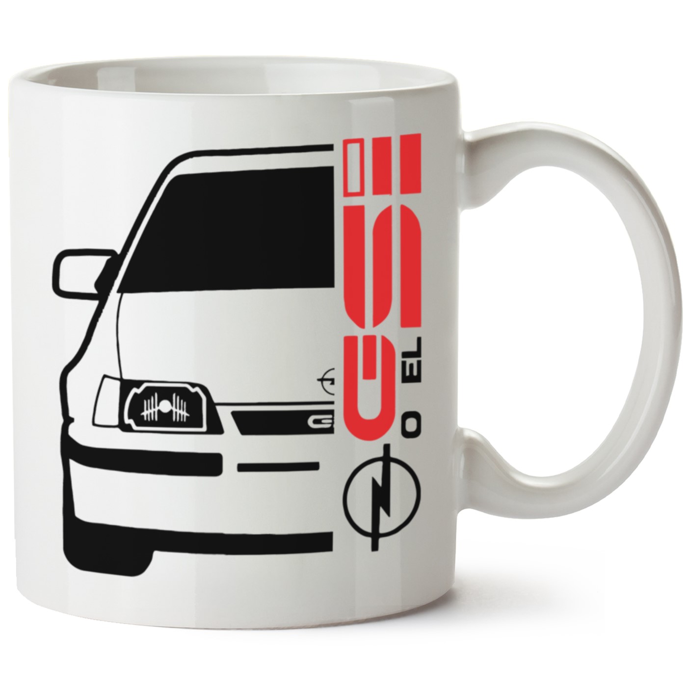 Opel KadettGSI Baskılı Porselen Kupa Bardak