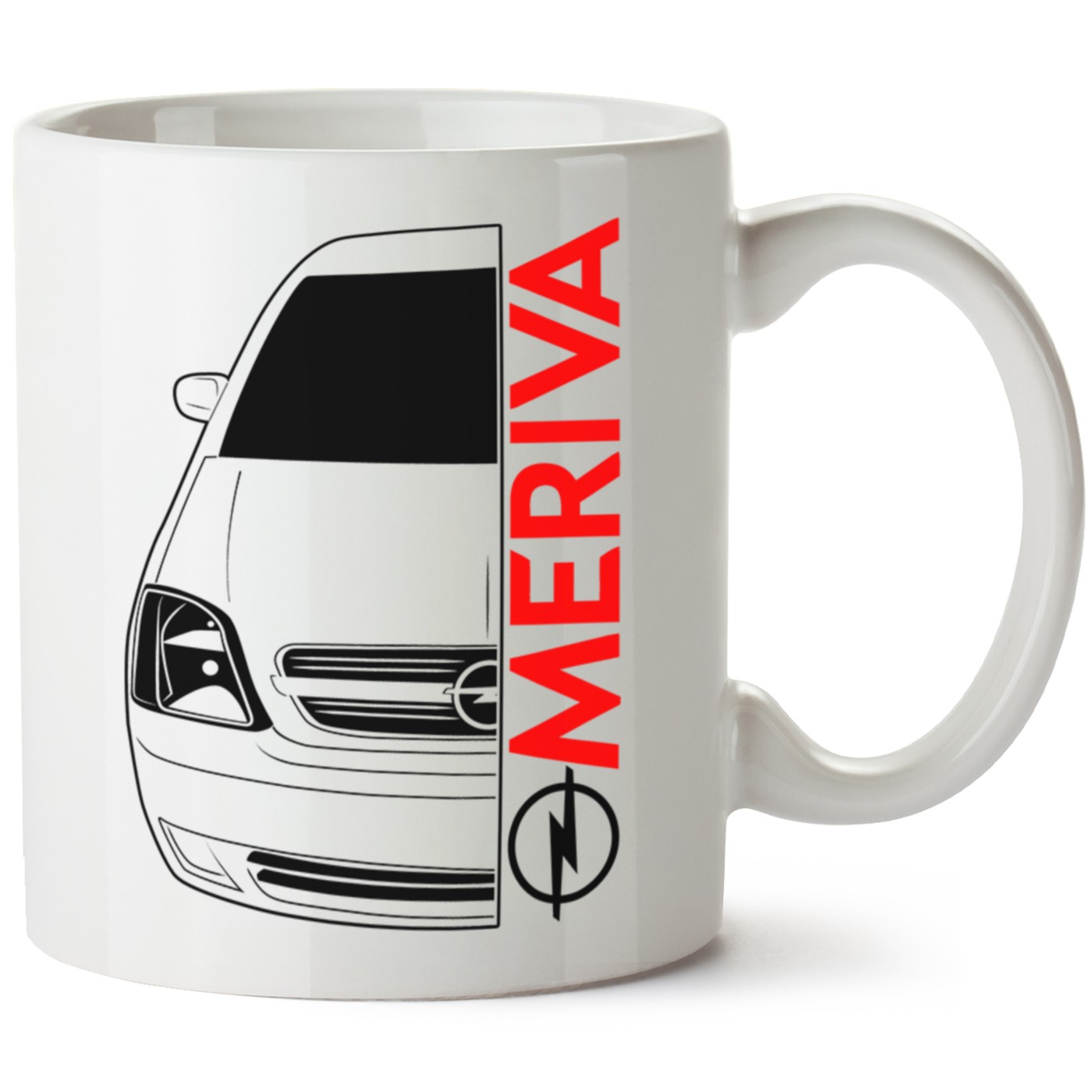 Opel Meriva Baskılı Porselen Kupa Bardak