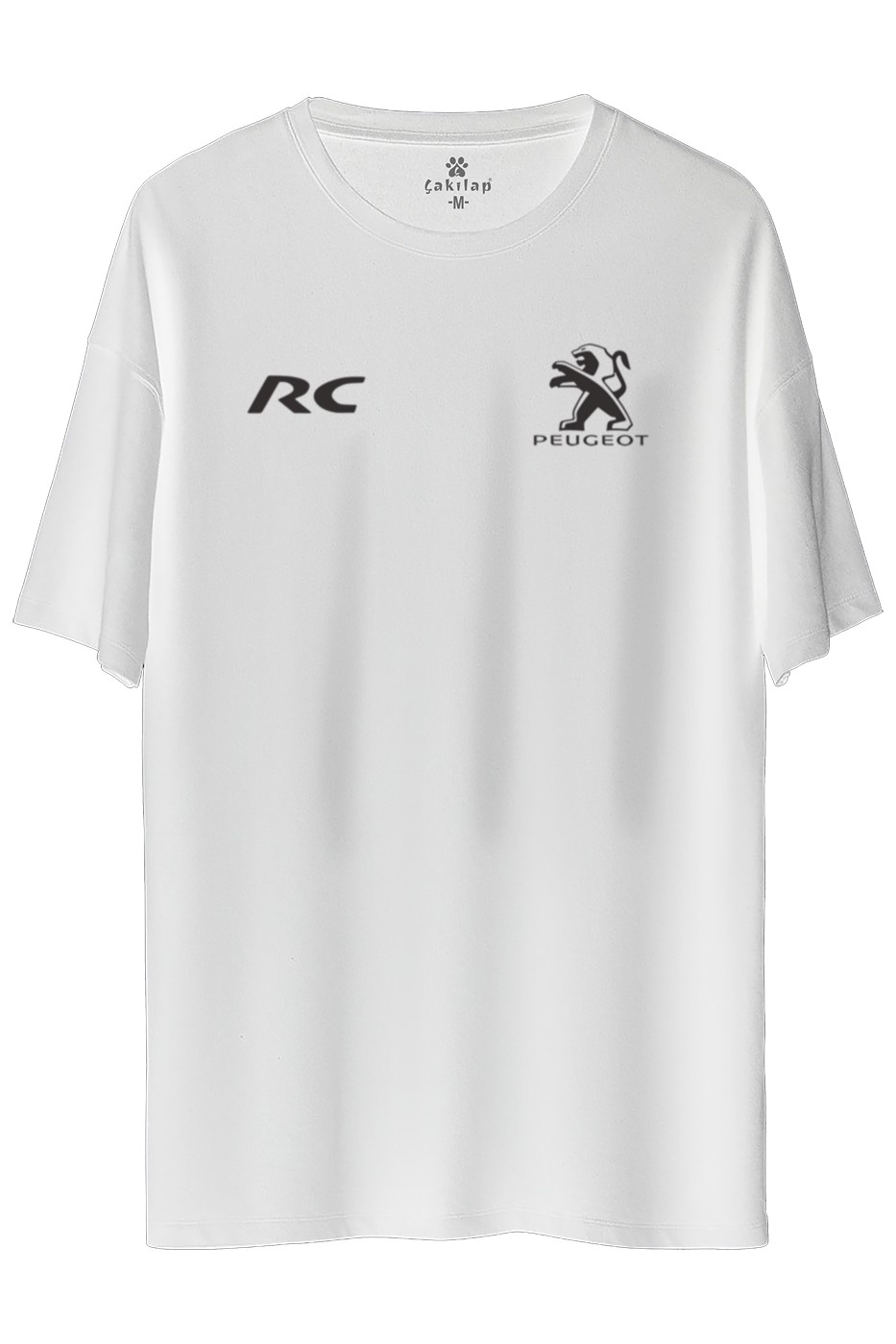 Peugeot Logo Baskılı Oversize Tişört