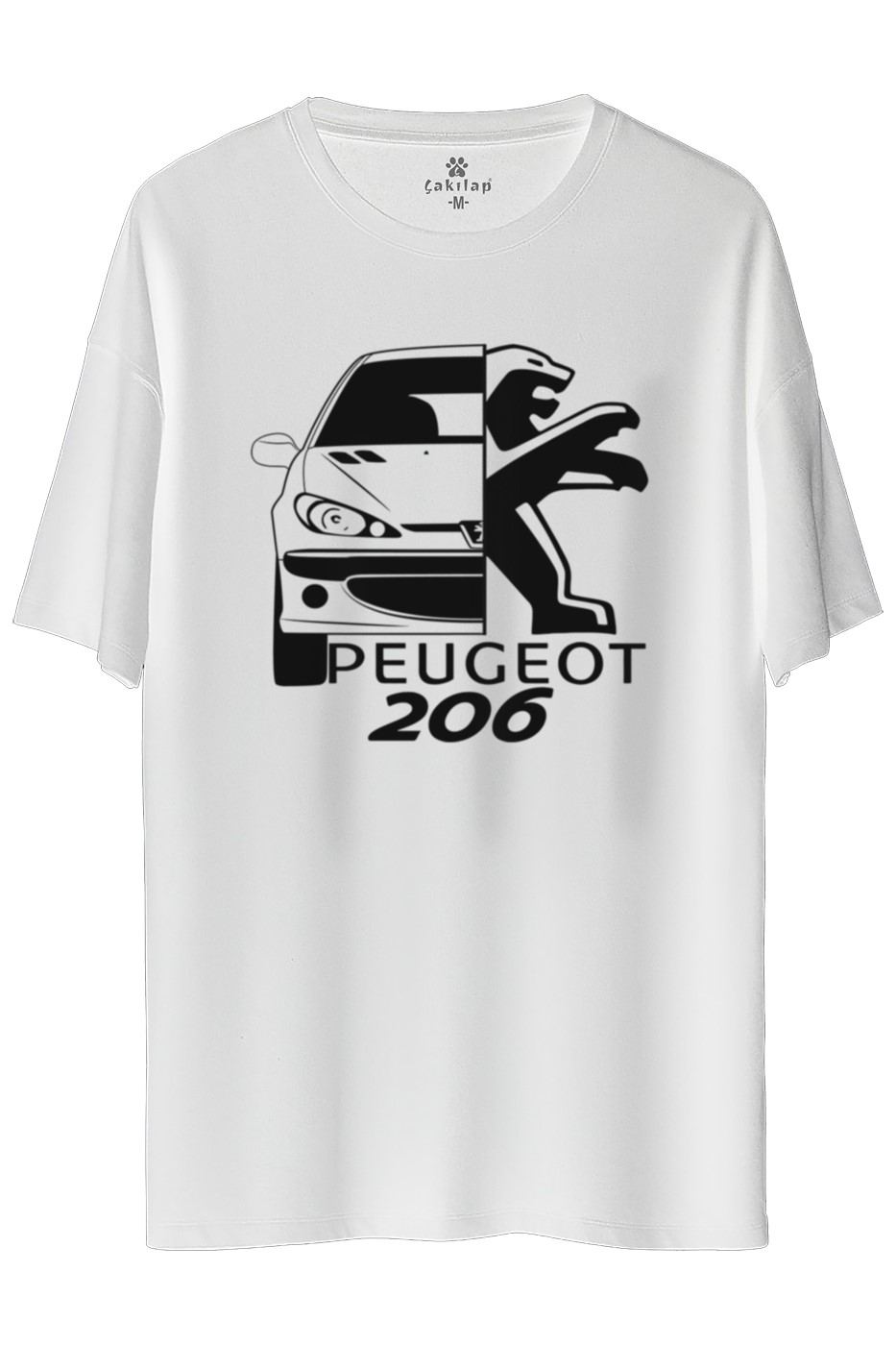 Peugeot 206 Baskılı Oversize Tişört