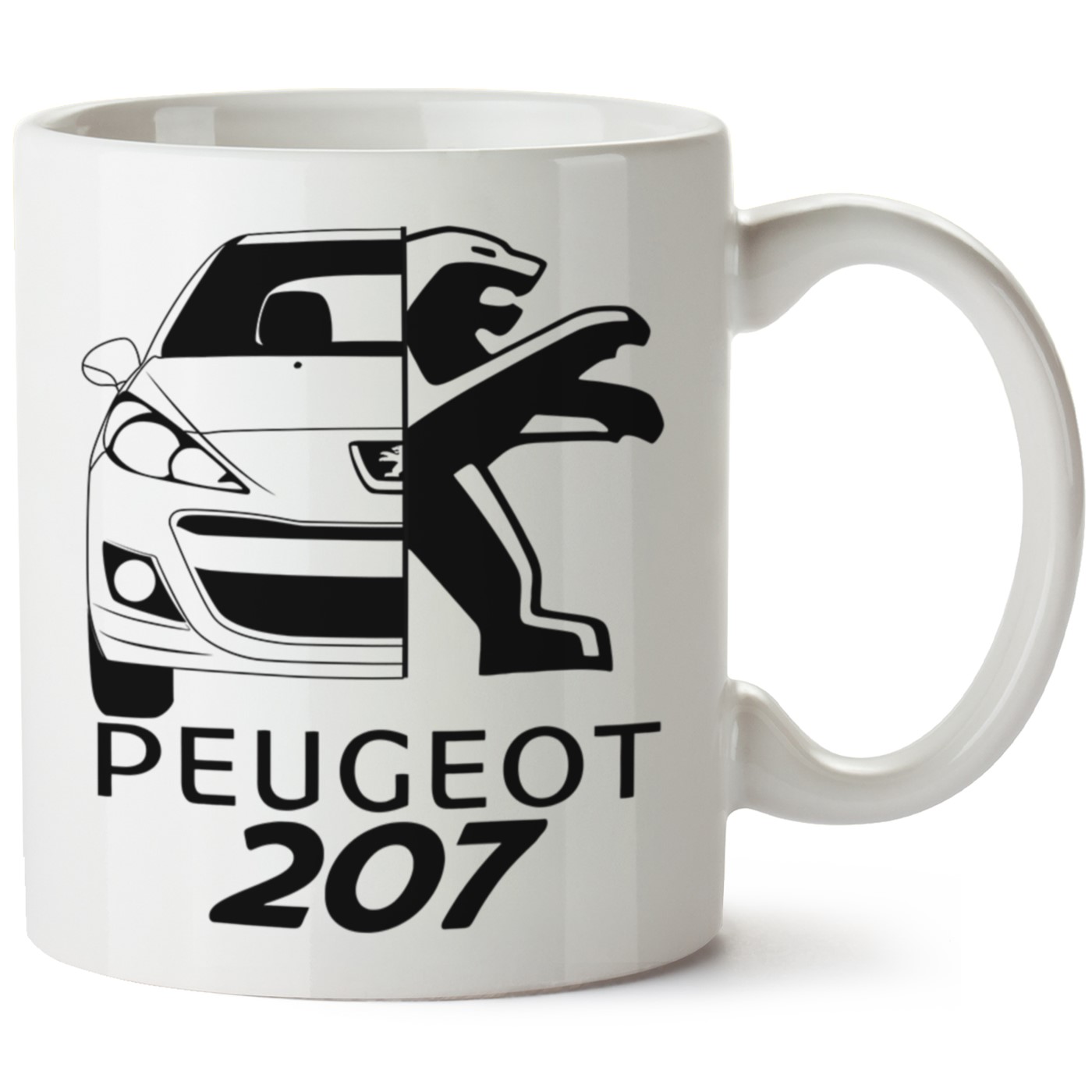 Peugeot 207 Baskılı Porselen Kupa Bardak