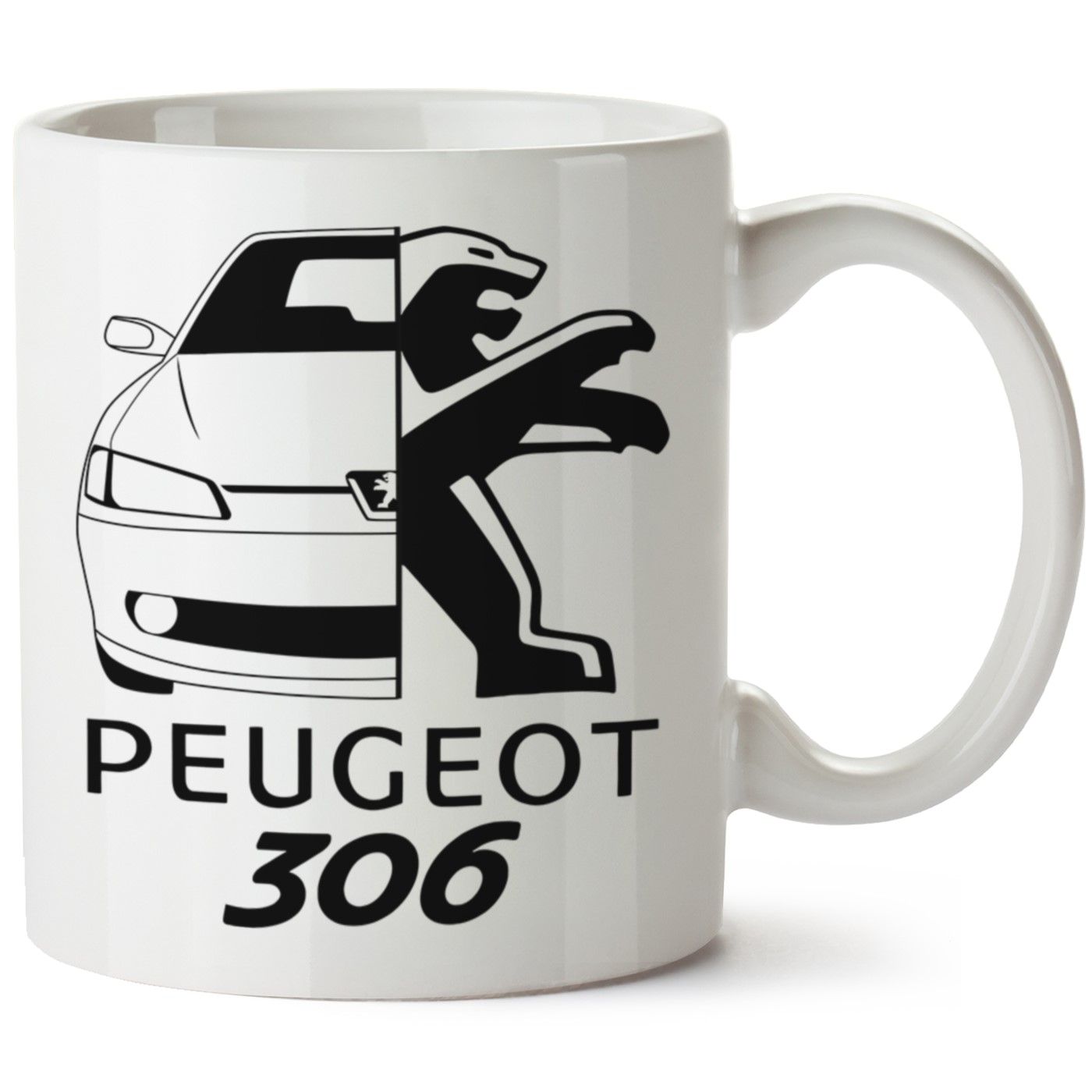 Peugeot 306 Baskılı Porselen Kupa Bardak