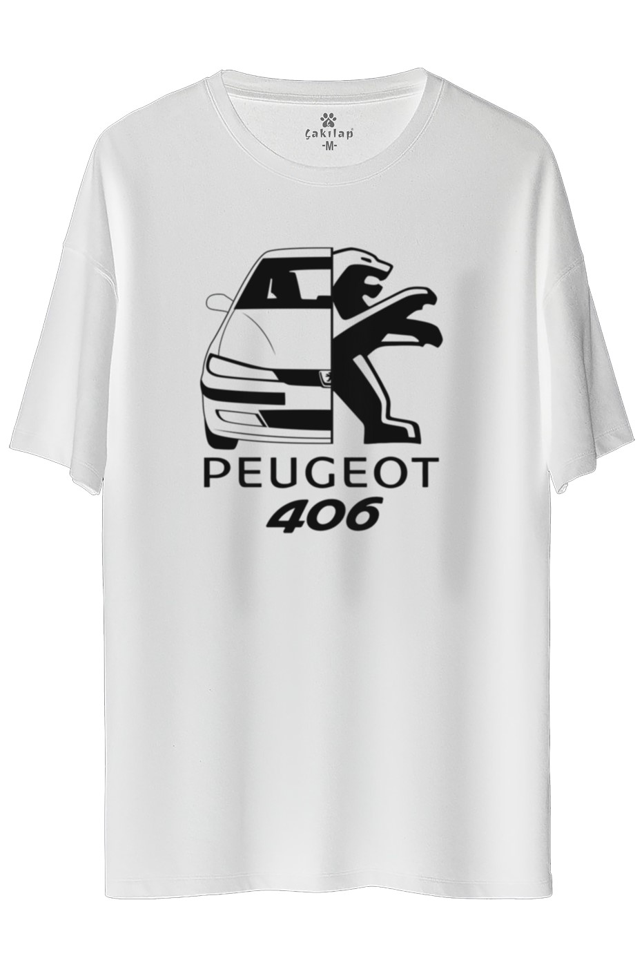 Peugeot 406 Baskılı Oversize Tişört