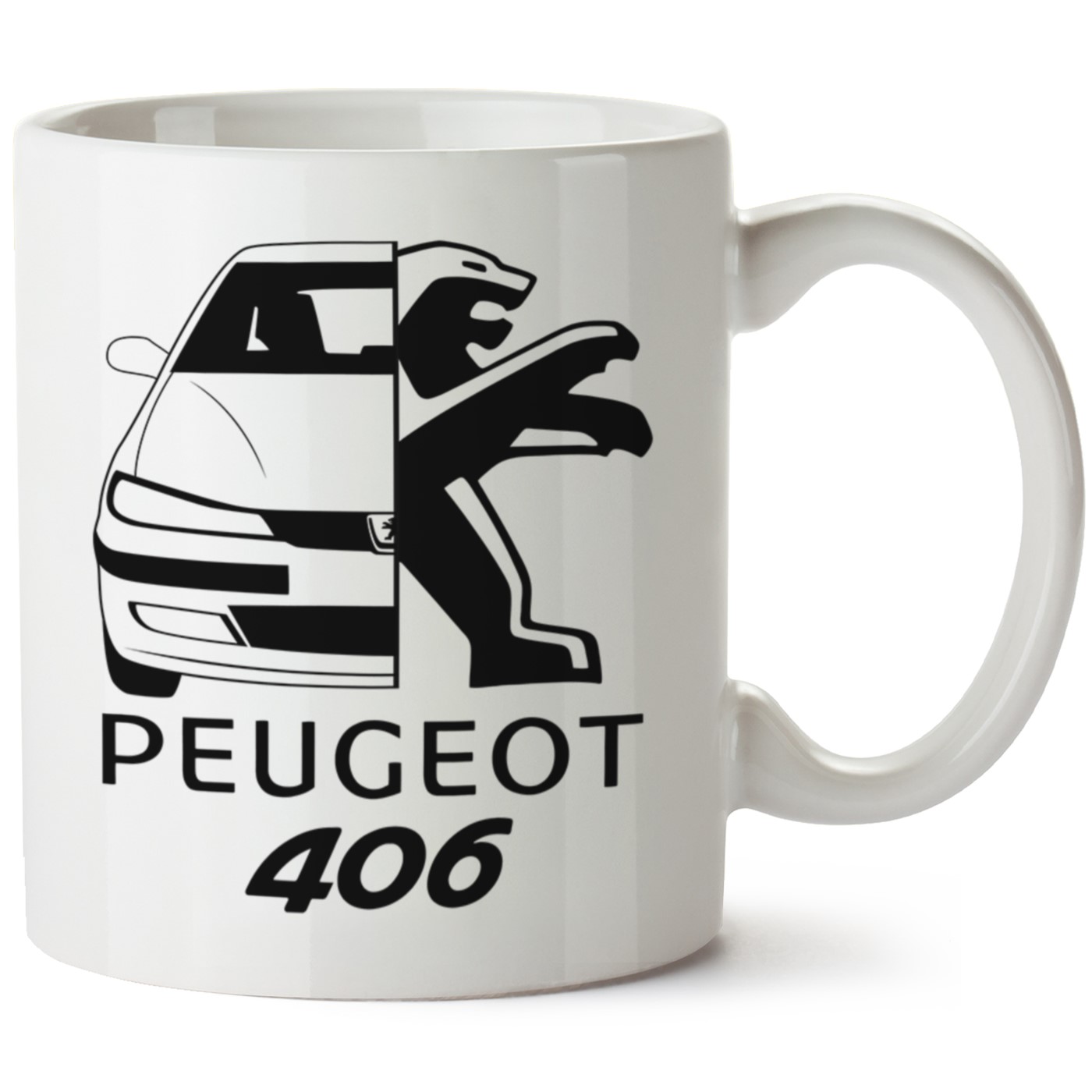 Peugeot 406 Baskılı Porselen Kupa Bardak