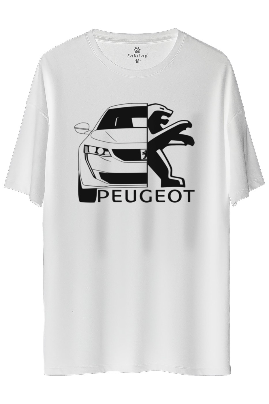 Peugeot 508 Baskılı Oversize Tişört