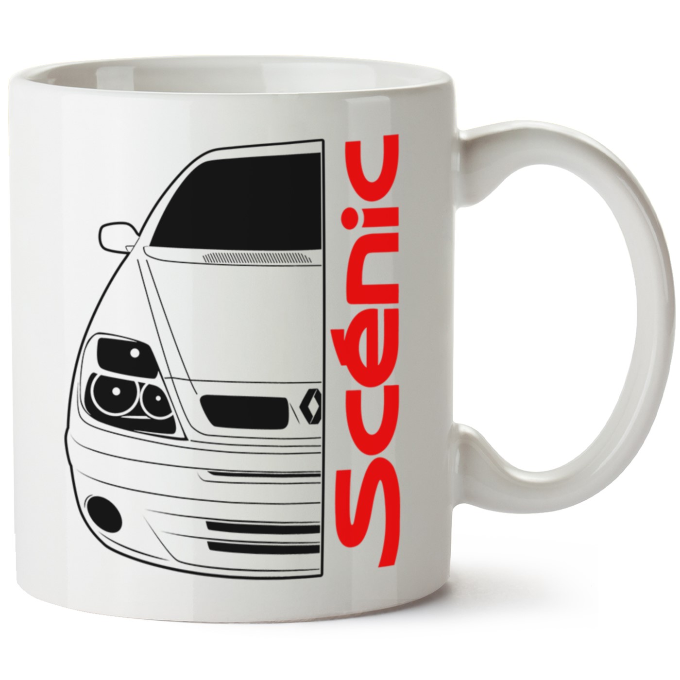 Renault Scenic Baskılı Porselen Kupa Bardak