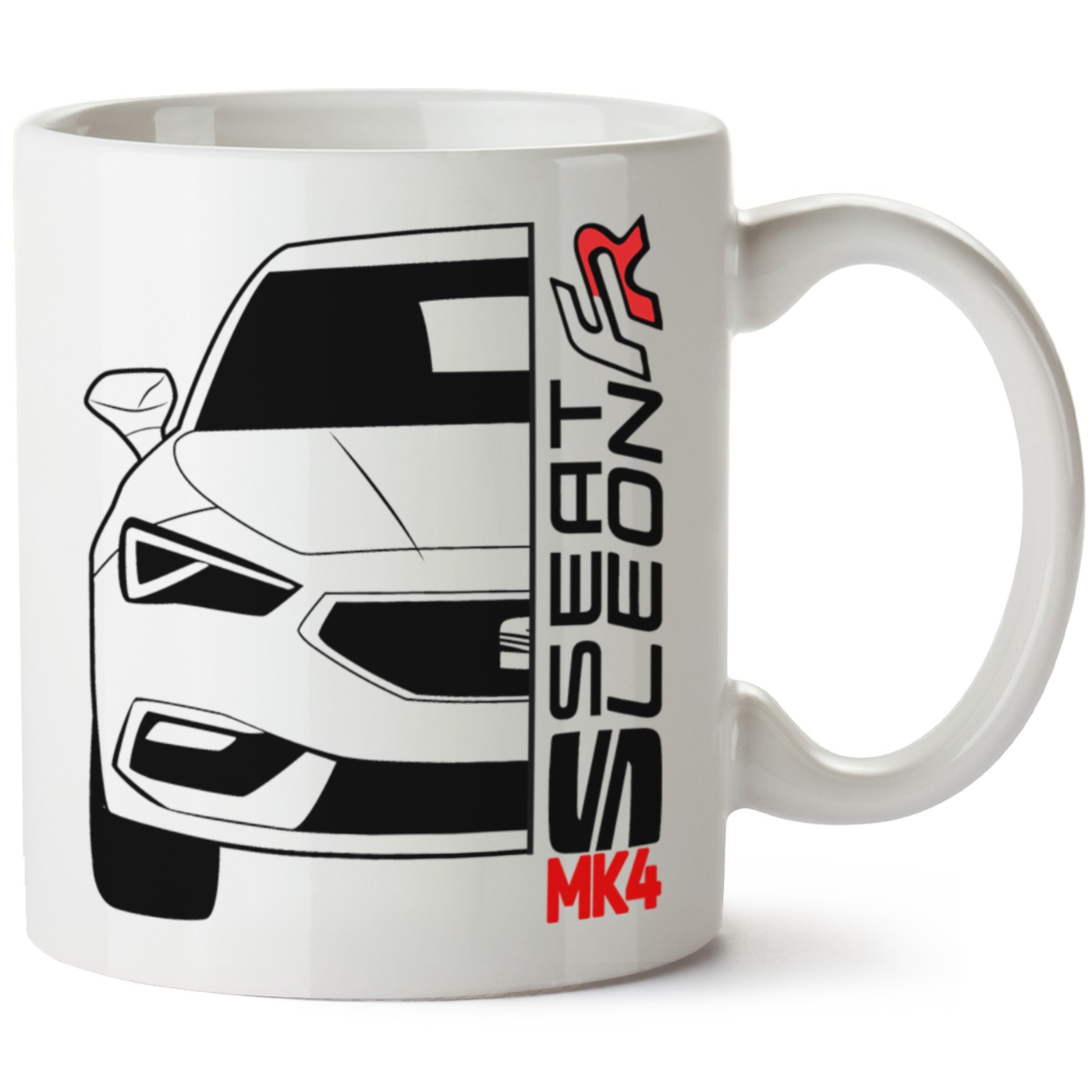 Seat Leon Mk4 Baskılı Porselen Kupa Bardak