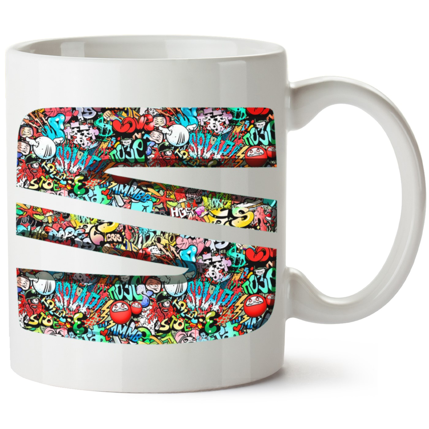 Seat Logo Baskılı Porselen Kupa Bardak