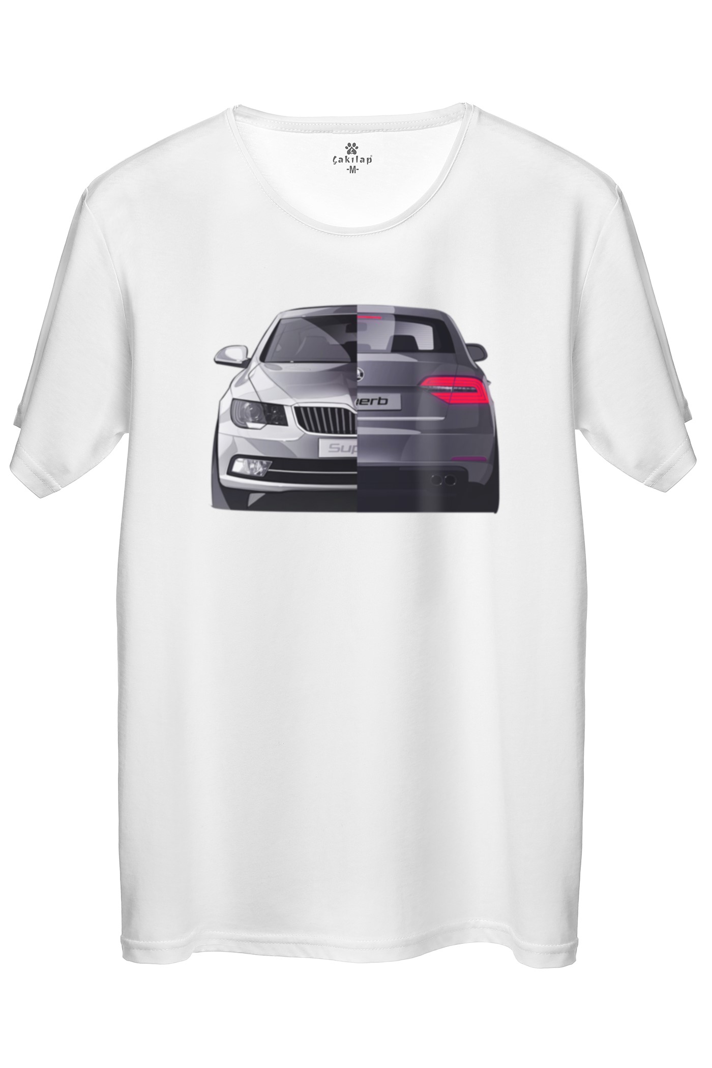 Skoda SuperBb5-5 Baskılı Regular Tişört