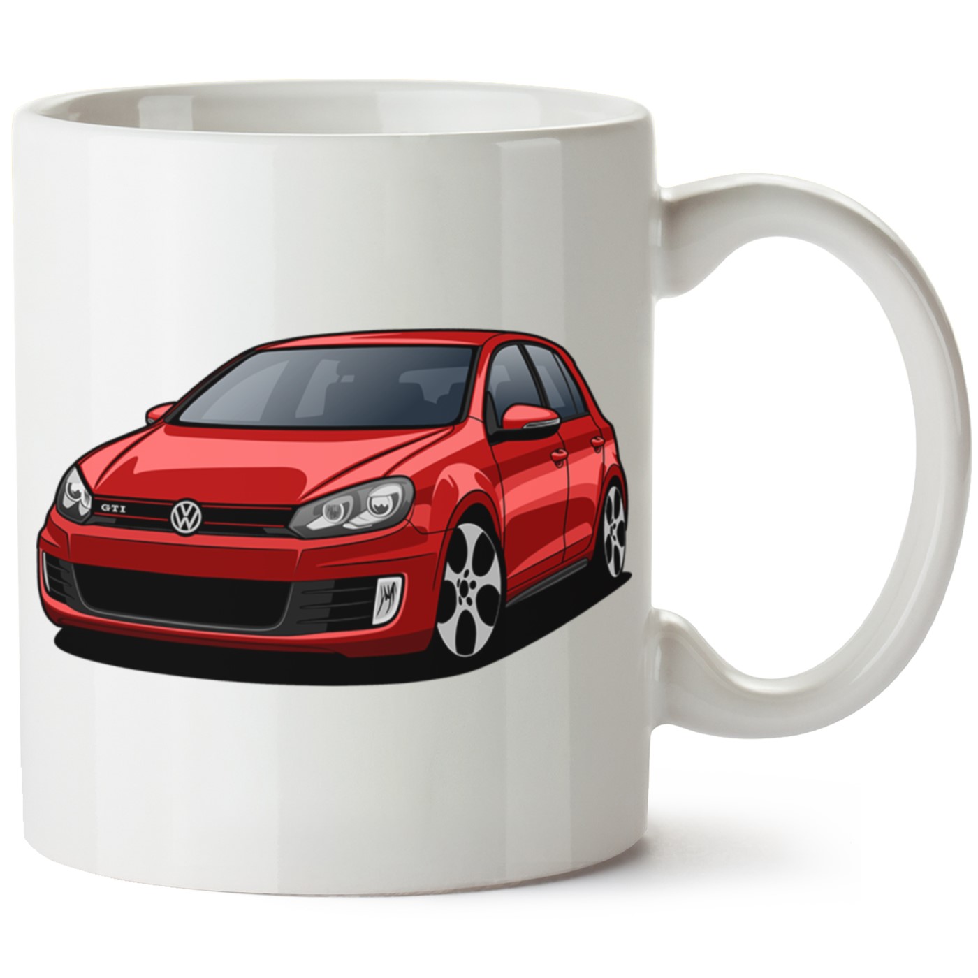 Vw Golf 6 Baskılı Porselen Kupa Bardak