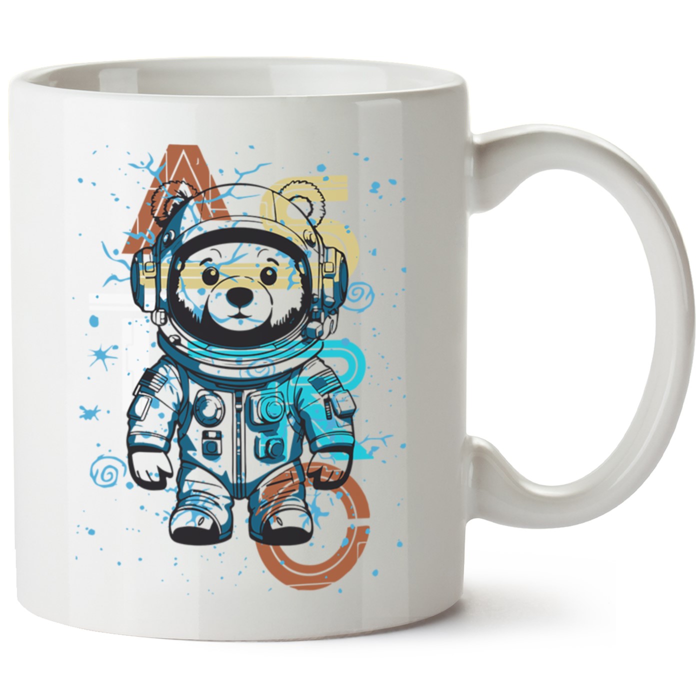 Astronot  Baskılı Porselen Kupa Bardak