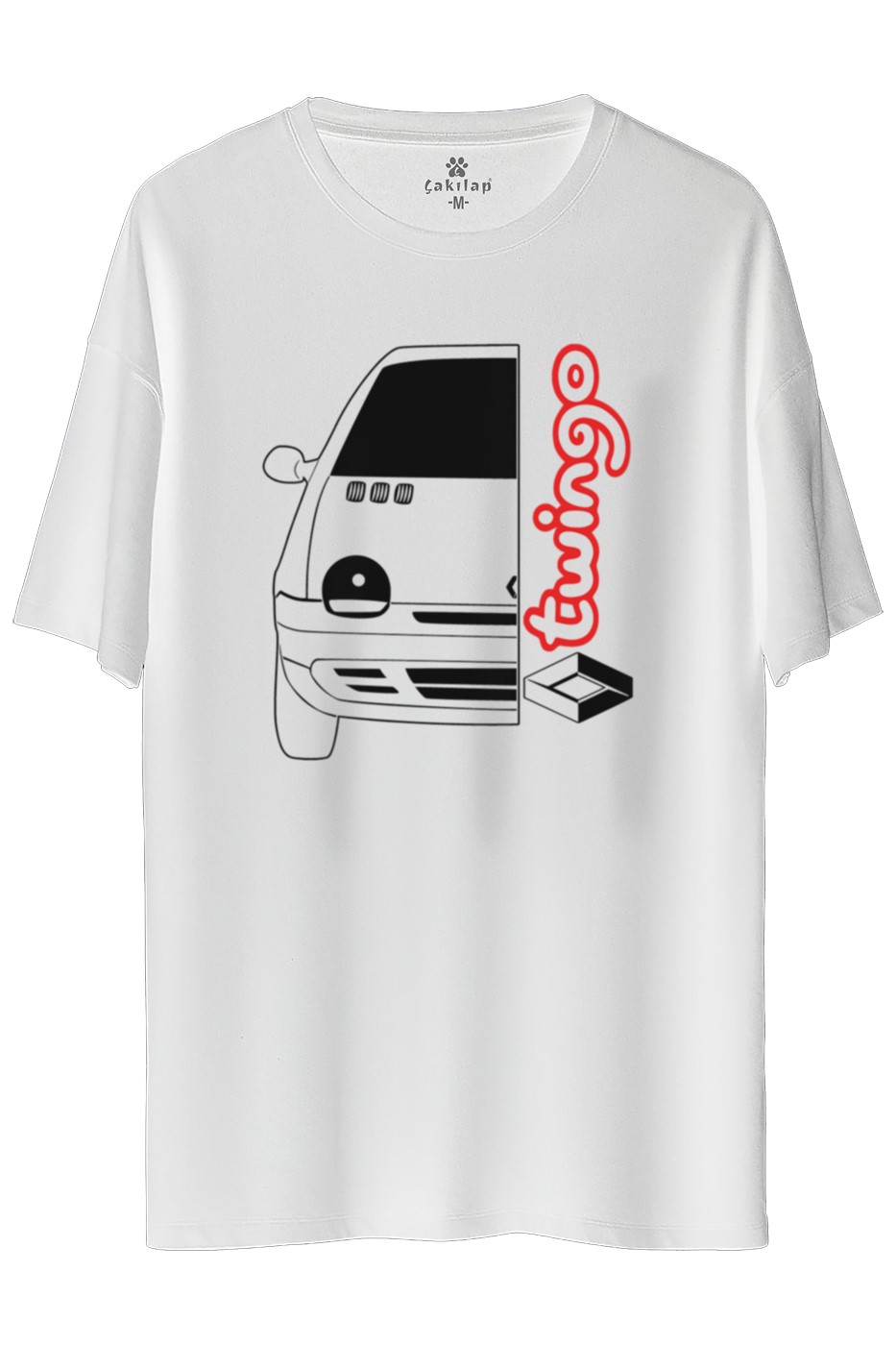 Renault twingo Baskılı Oversize Tişört