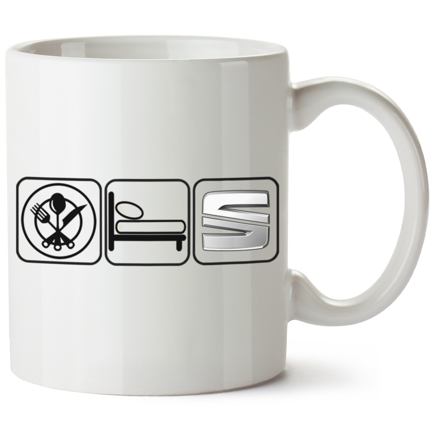 Seat Logo Baskılı Porselen Kupa Bardak