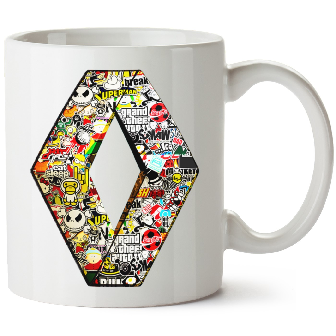 Renault Logo Baskılı Porselen Kupa Bardak