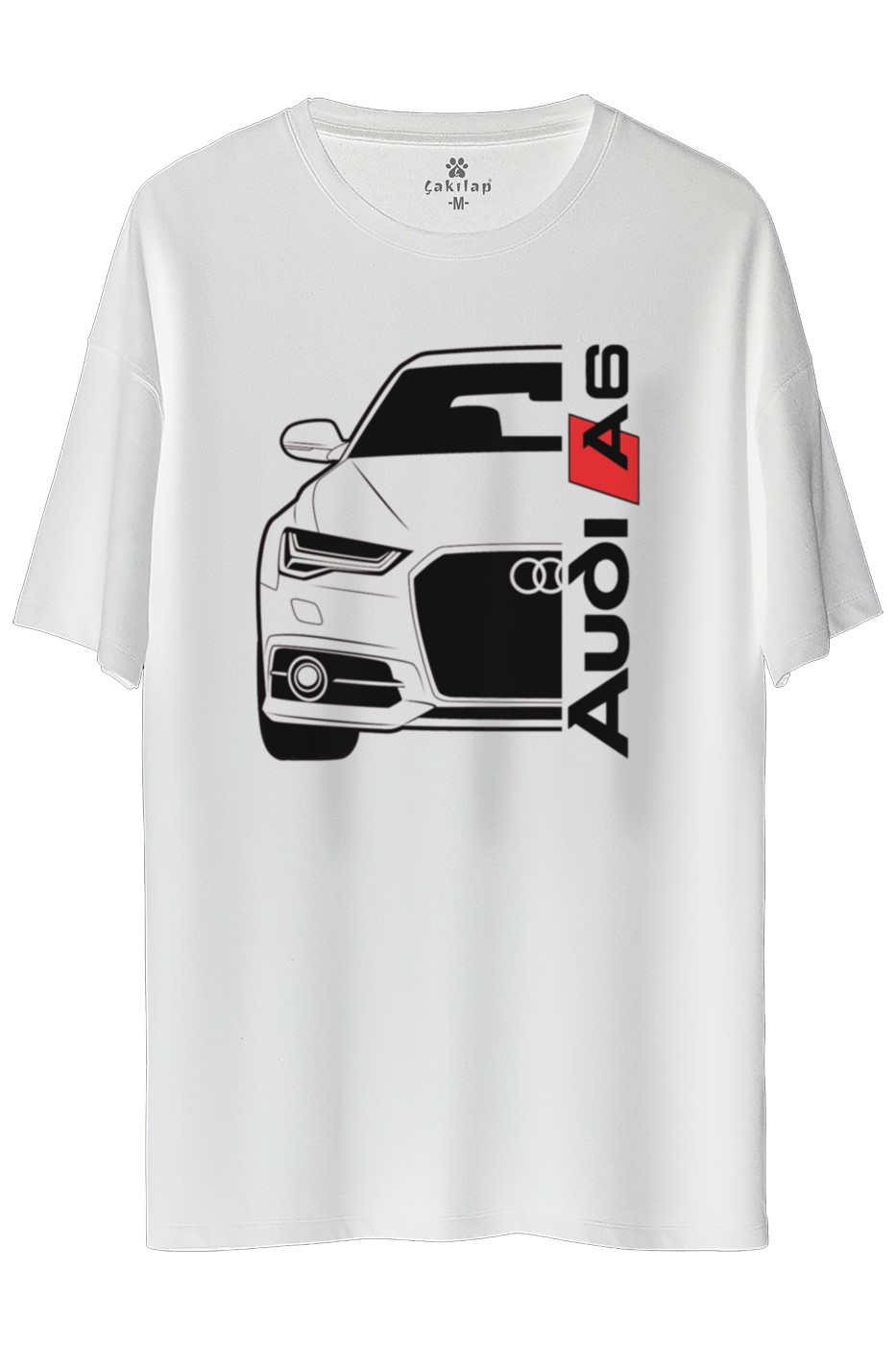Audi A6 Baskılı Oversize Tişört