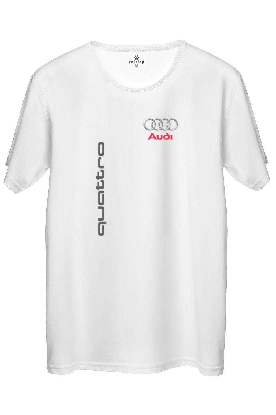 Audi Quattro Logo Baskılı Regular Tişört