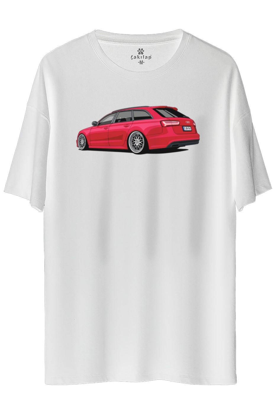 Audi A6 Baskılı Oversize Tişört