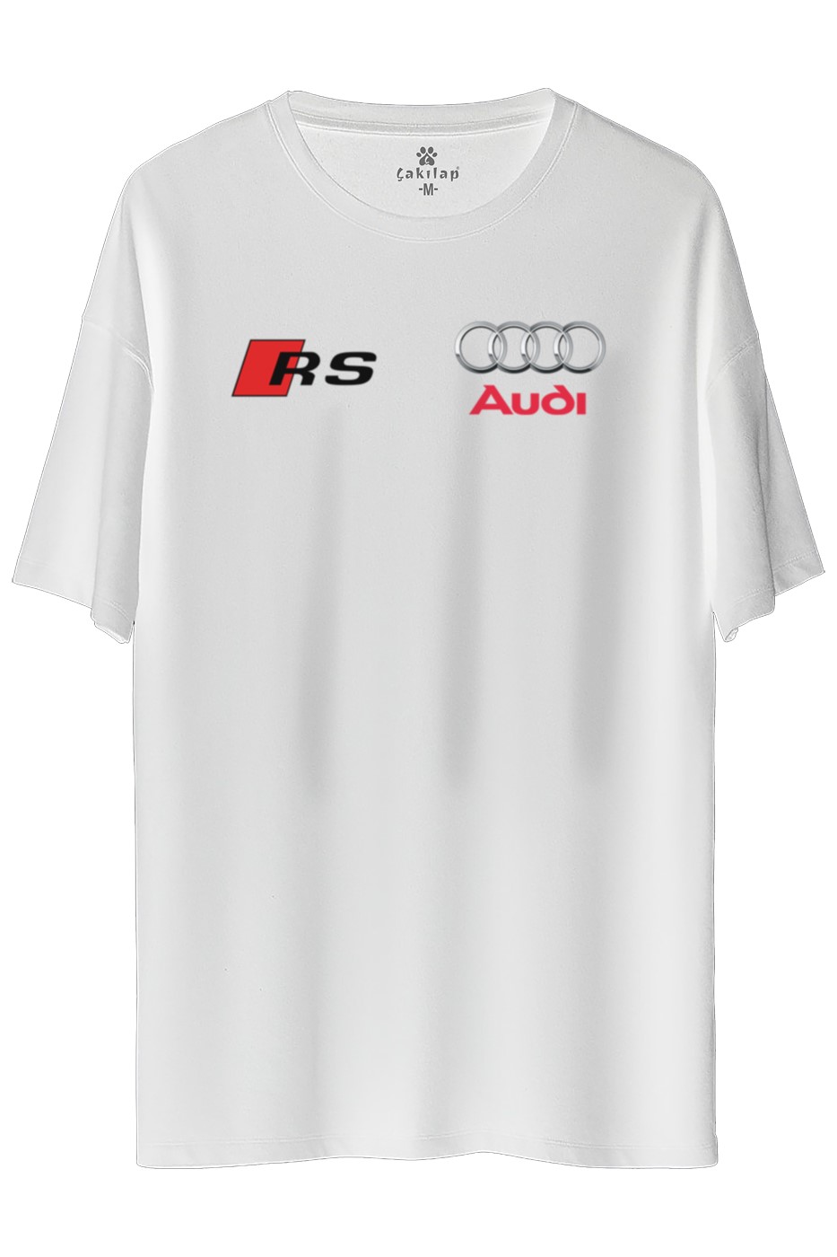 Audi Rs Logo Baskılı Oversize Tişört