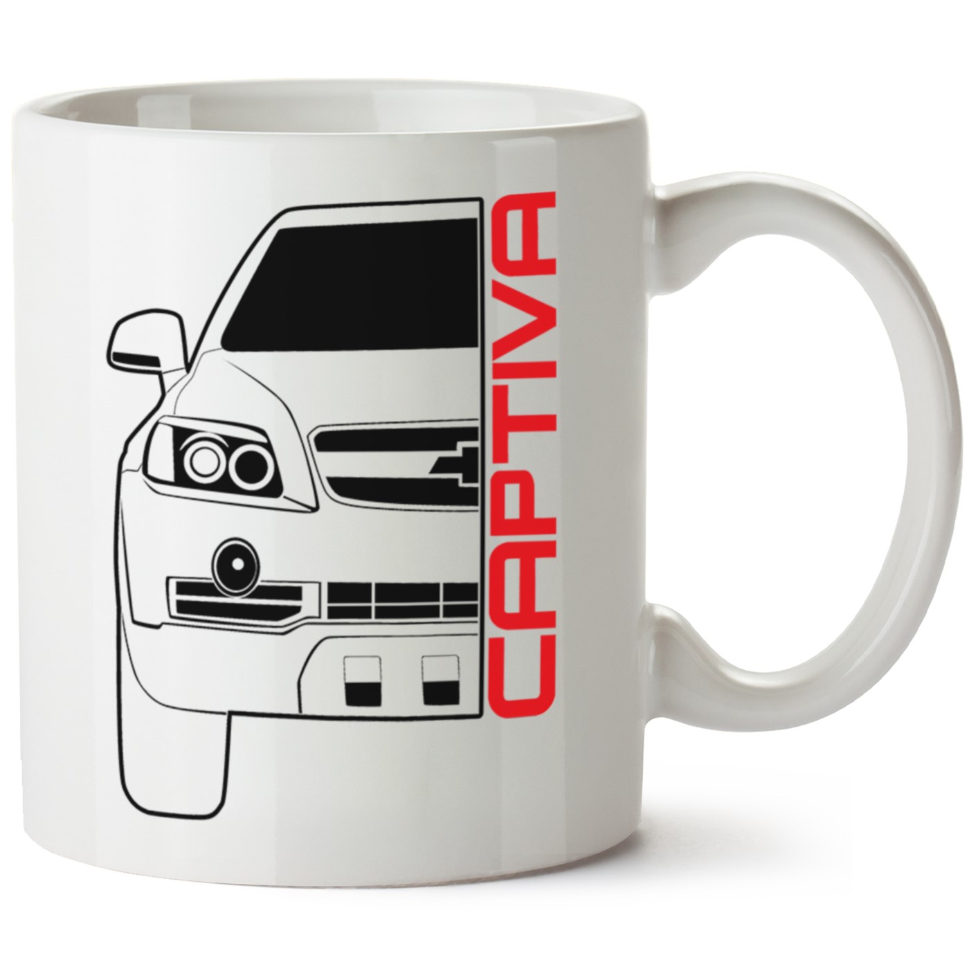 Chevrolet Captiva Baskılı Porselen Kupa Bardak