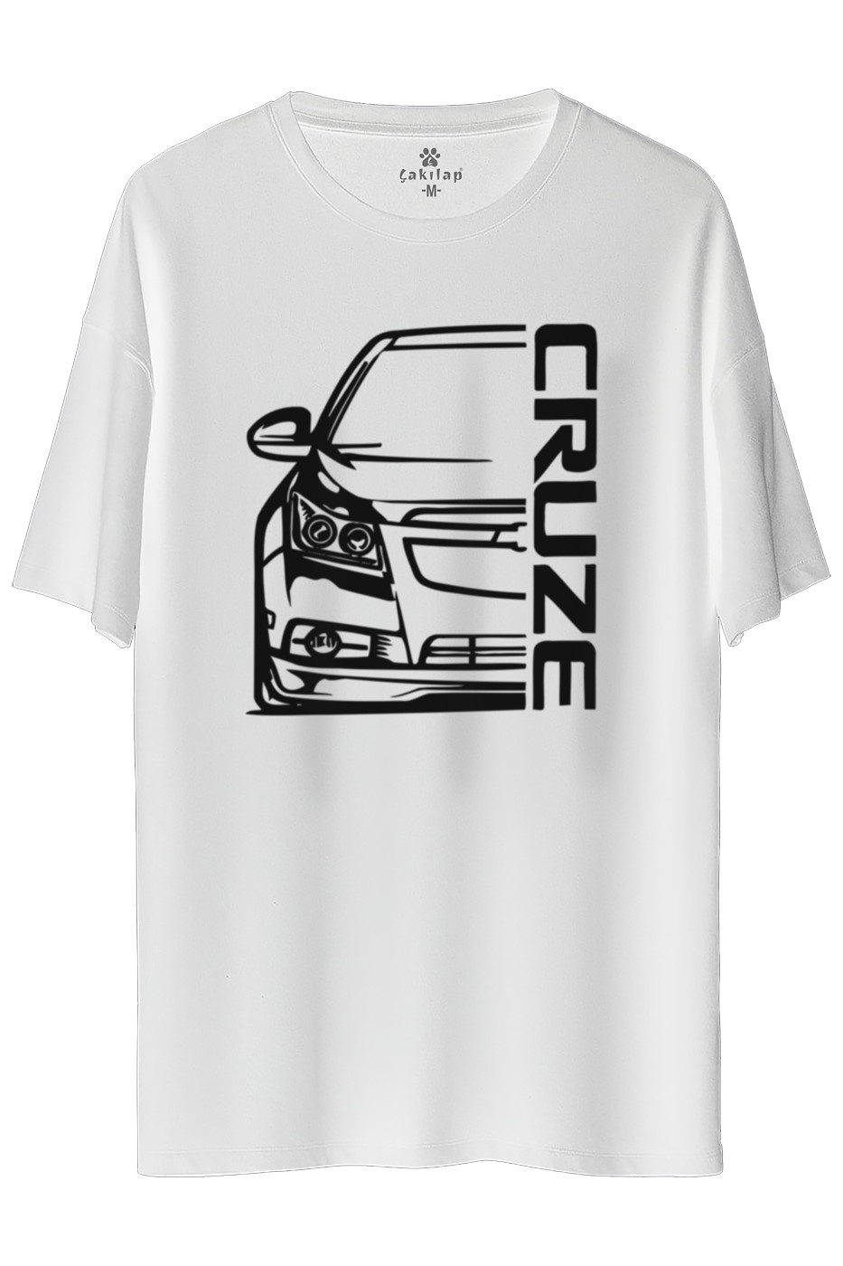 Chevrolet Cruze Baskılı Oversize Tişört