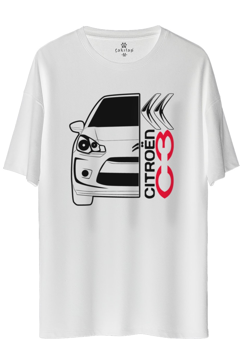 Citroen C3 Baskılı Oversize Tişört