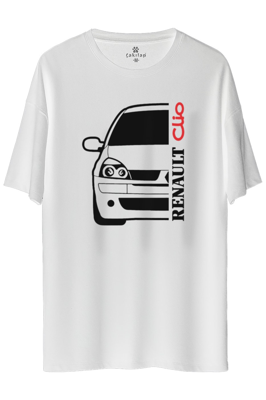 Renault Clio 2 Baskılı Oversize Tişört