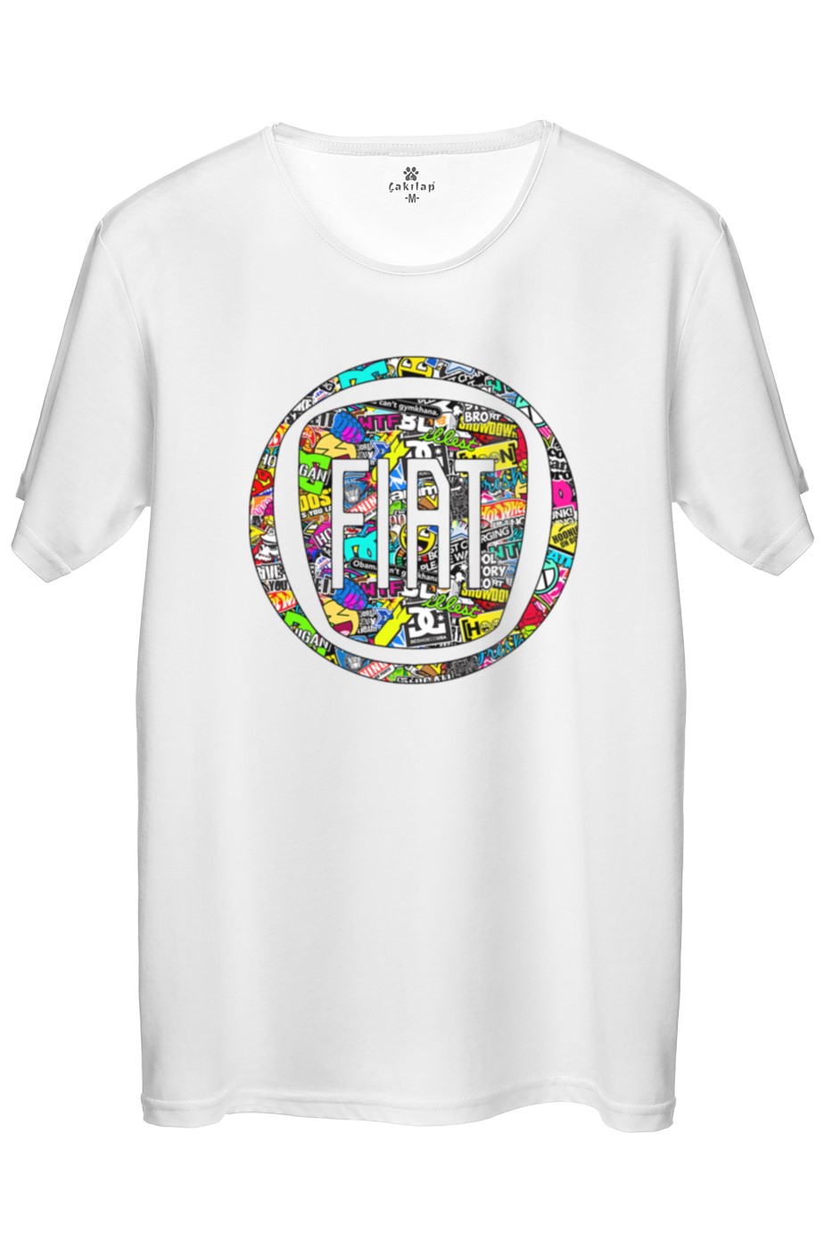 Fiat Logo  Baskılı Regular Tişört