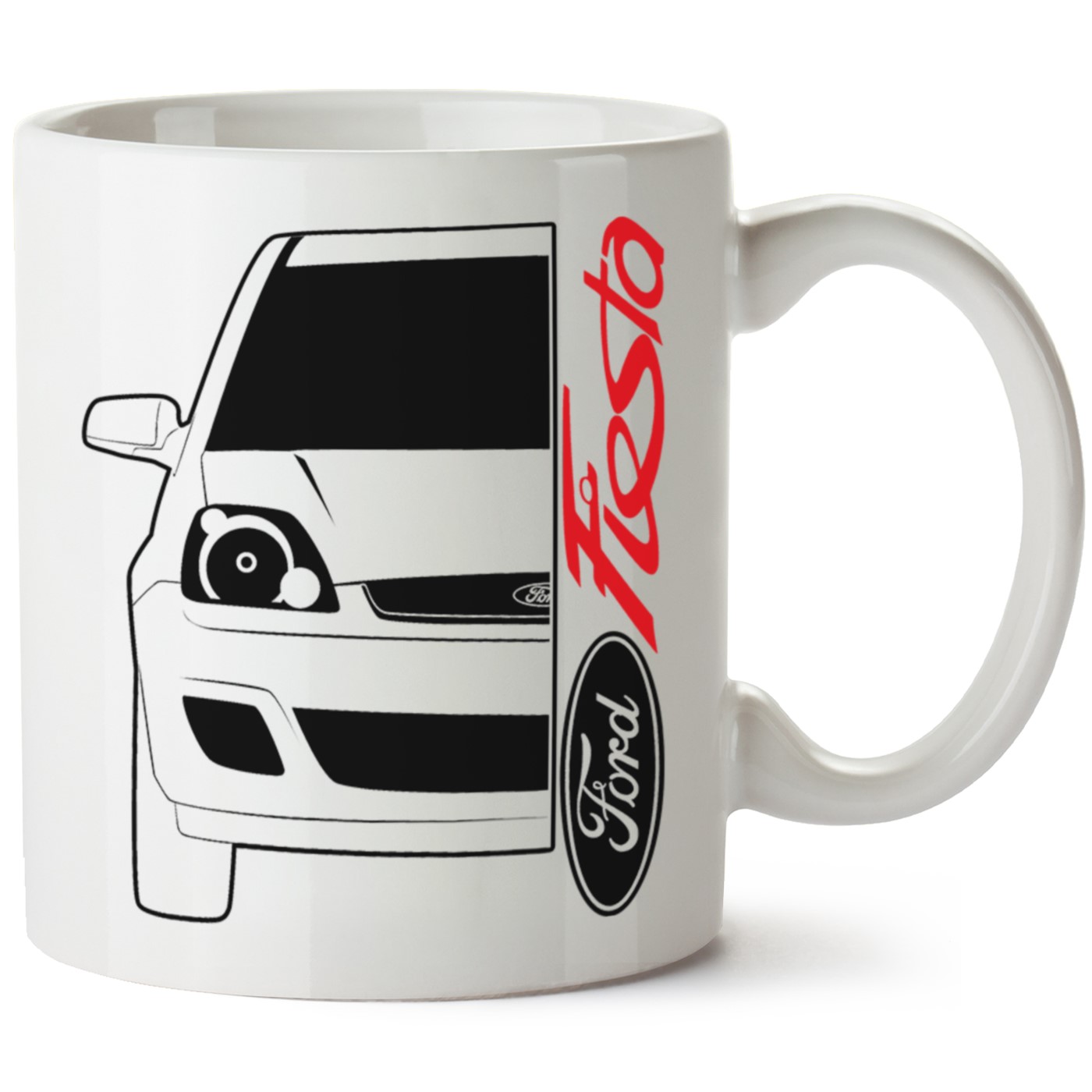 Ford Fiesta Mk6 Baskılı Porselen Kupa Bardak