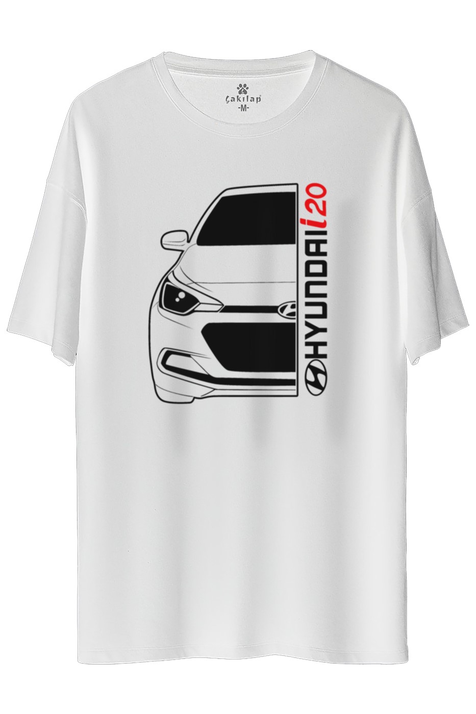Hyundai i20 Baskılı Oversize Tişört