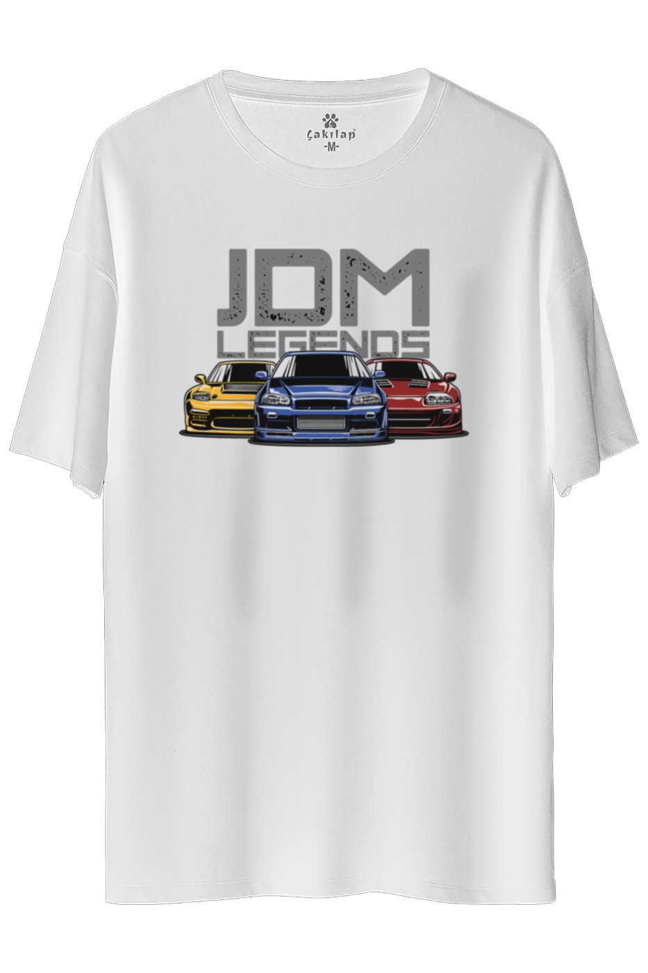 Jdm Legends Baskılı Oversize Tişört