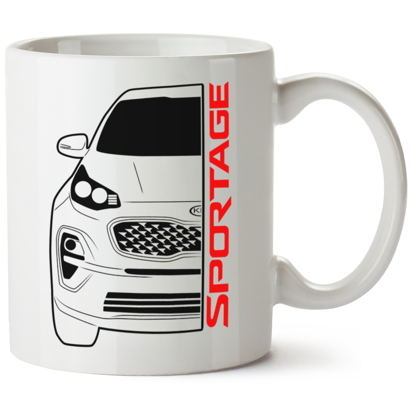 Kia Spotage Baskılı Porselen Kupa Bardak