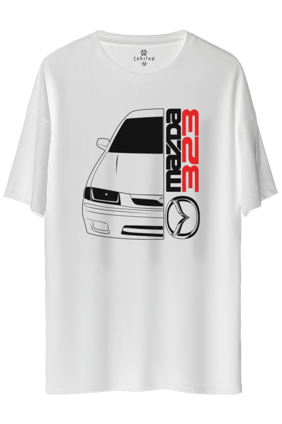 Mazda 323 Baskılı Oversize Tişört
