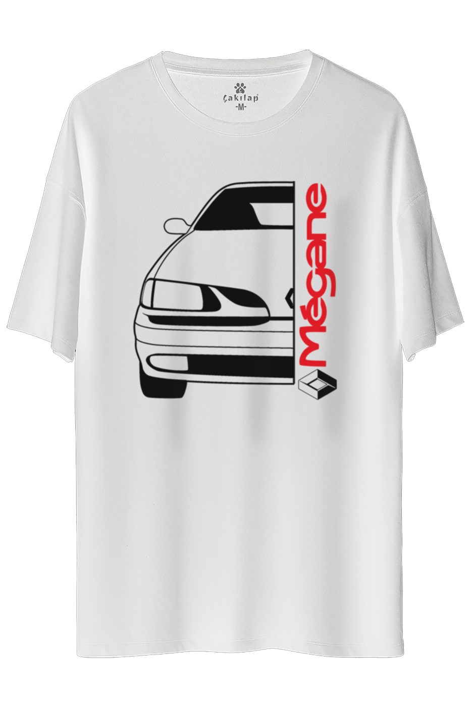 Renault Megane 1 Baskılı Oversize Tişört