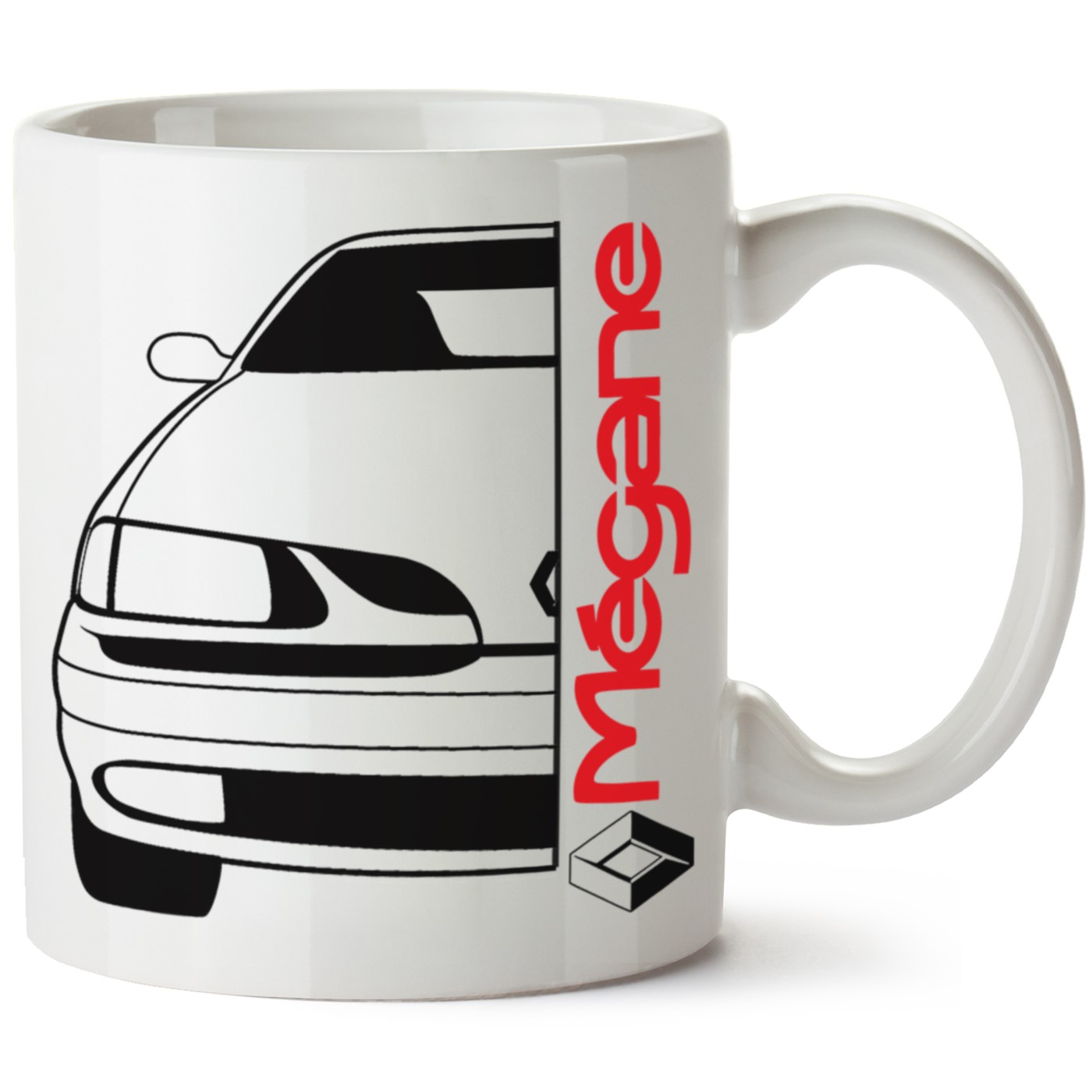 Renault Megane 1 Baskılı Porselen Kupa Bardak