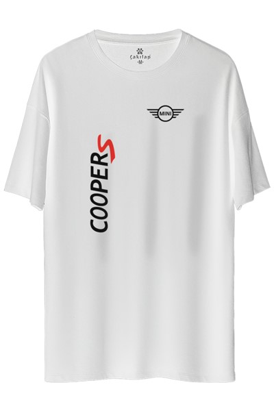 Mini Cooper Logo Baskılı Oversize Tişört