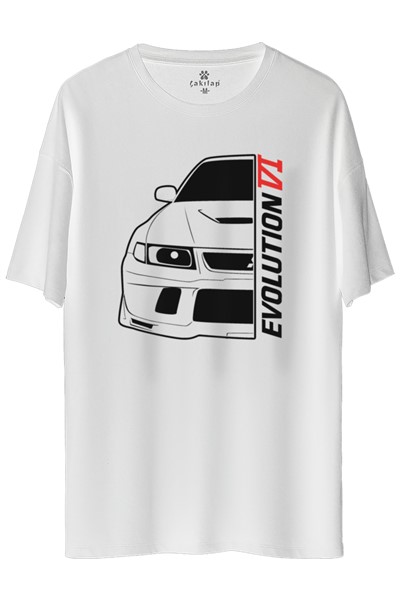 Mitsubishi Evo 6 Baskılı Oversize Tişört