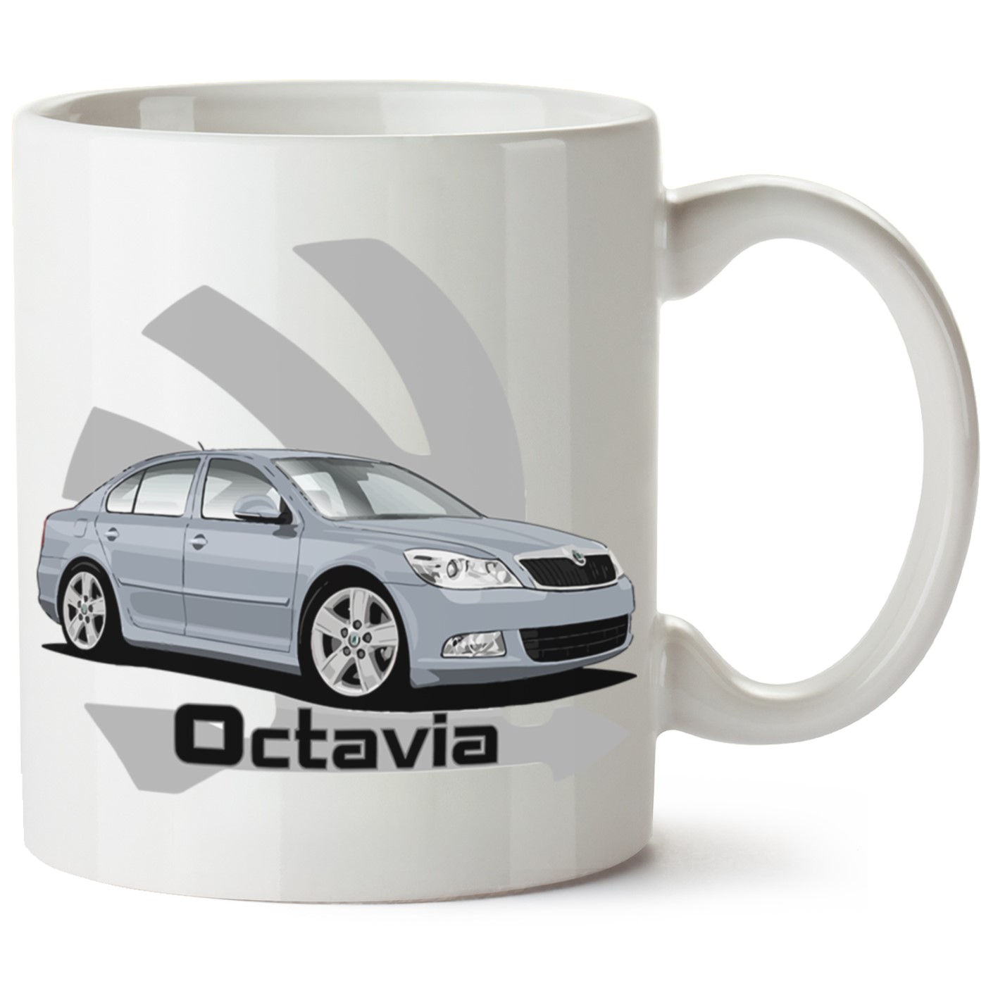 Skoda OctaviaA6 Baskılı Porselen Kupa Bardak