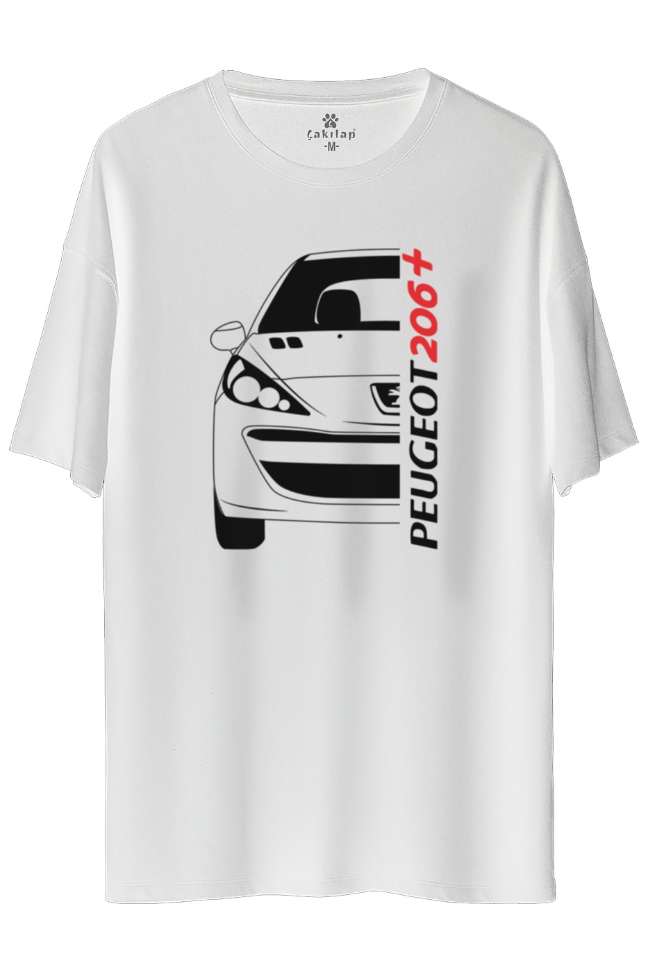 Peugeot 206 Plus Baskılı Oversize Tişört