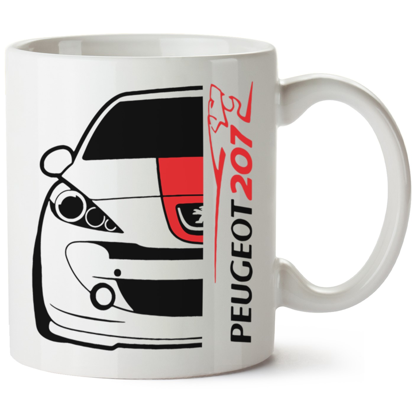 Peugeot 207 Baskılı Porselen Kupa Bardak