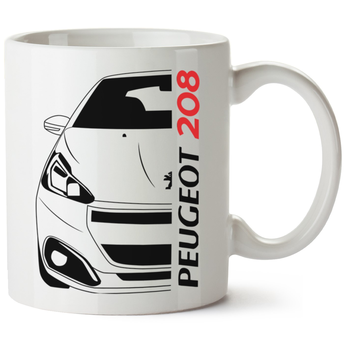 Peugeot 208 Baskılı Porselen Kupa Bardak