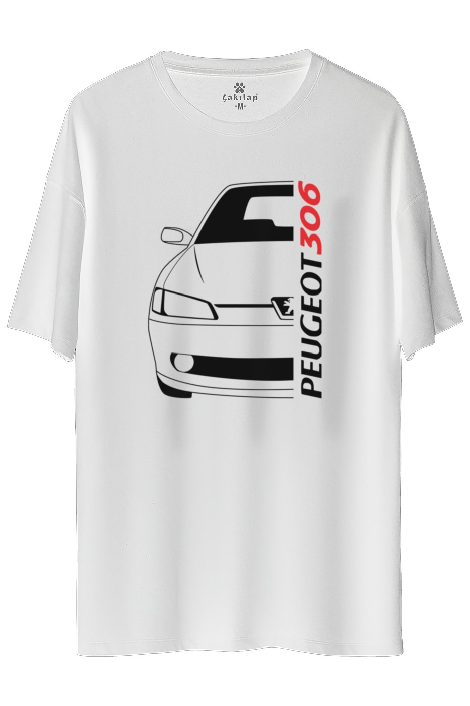 Peugeot 306 Baskılı Oversize Tişört