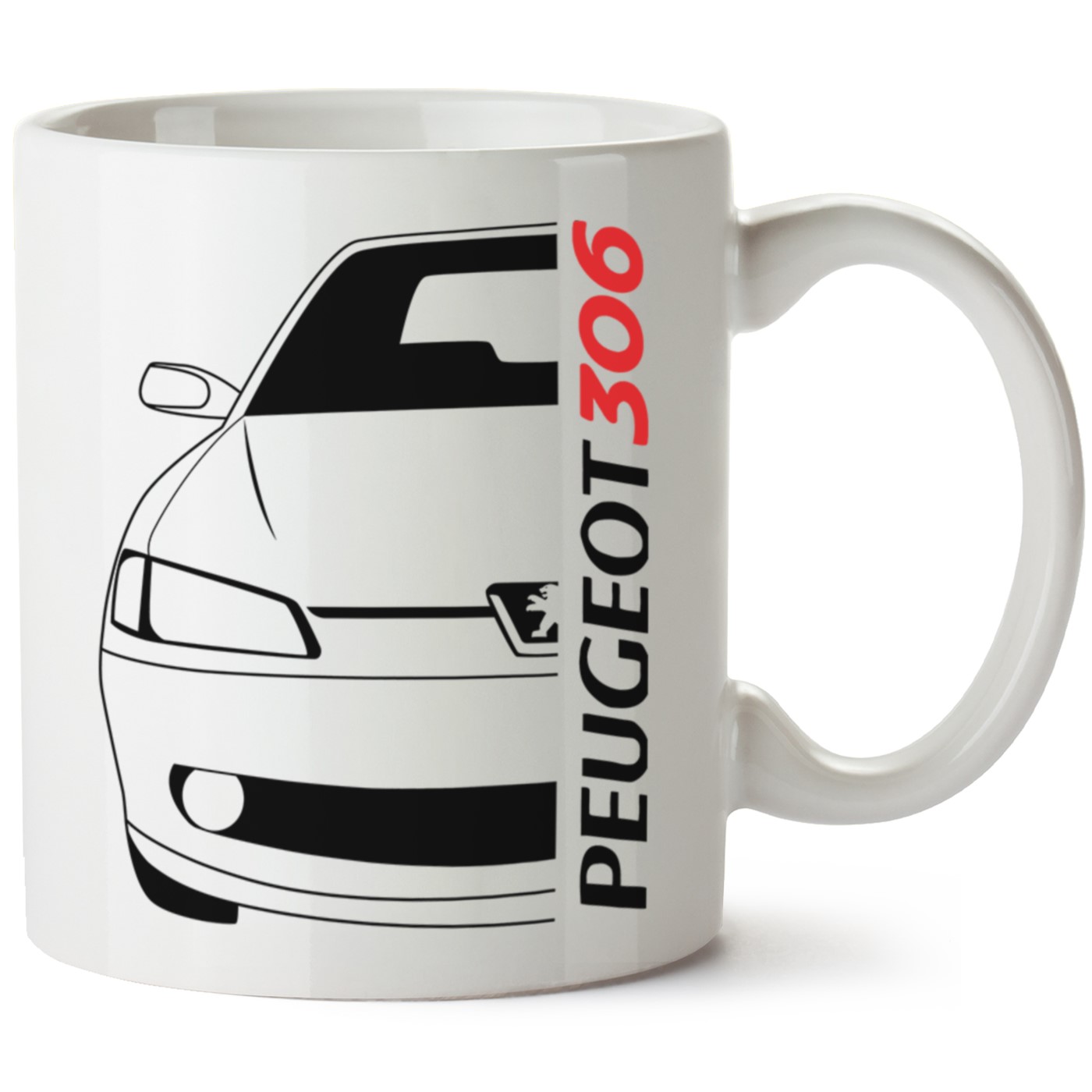 Peugeot 306 Baskılı Porselen Kupa Bardak