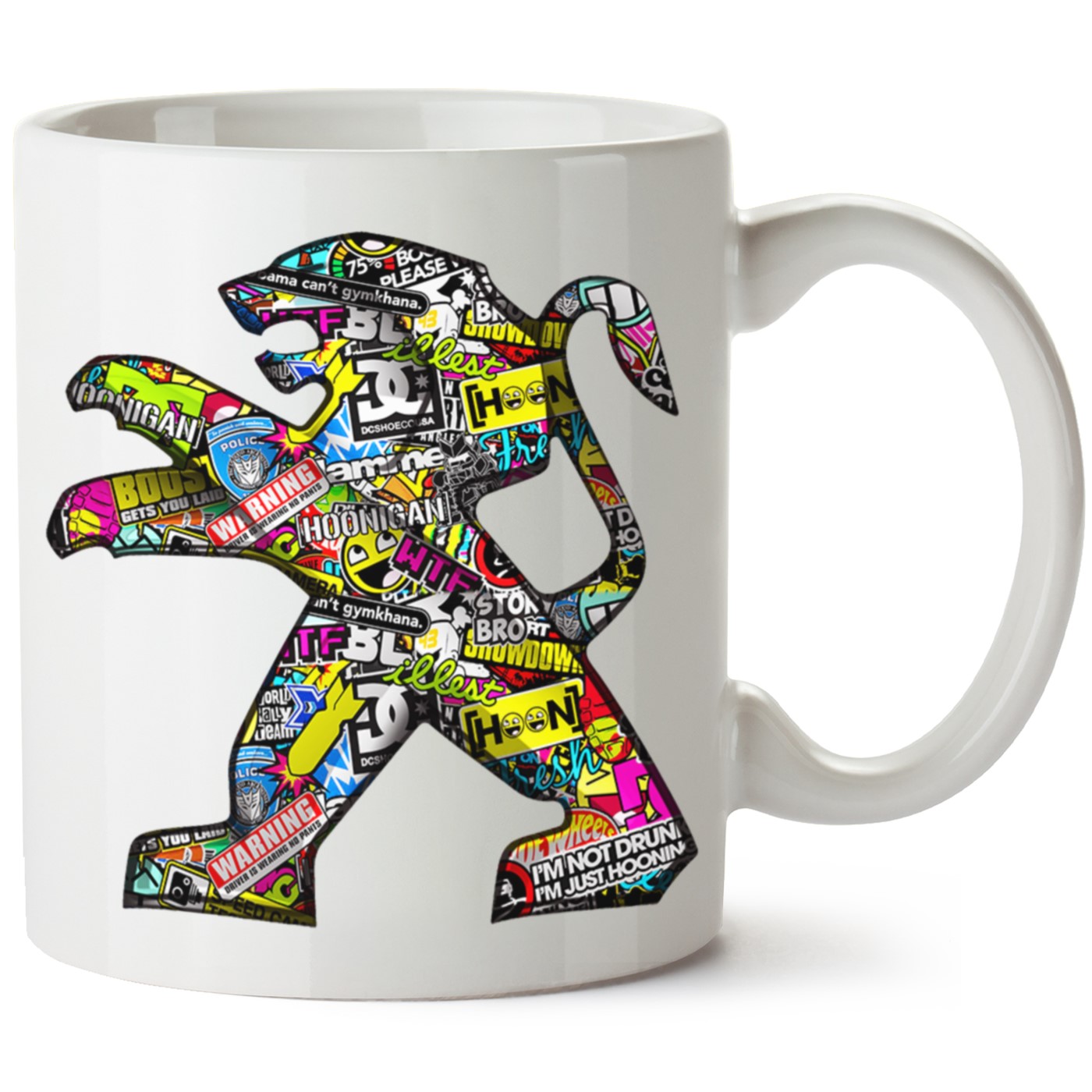 Peugeot Logo Baskılı Porselen Kupa Bardak