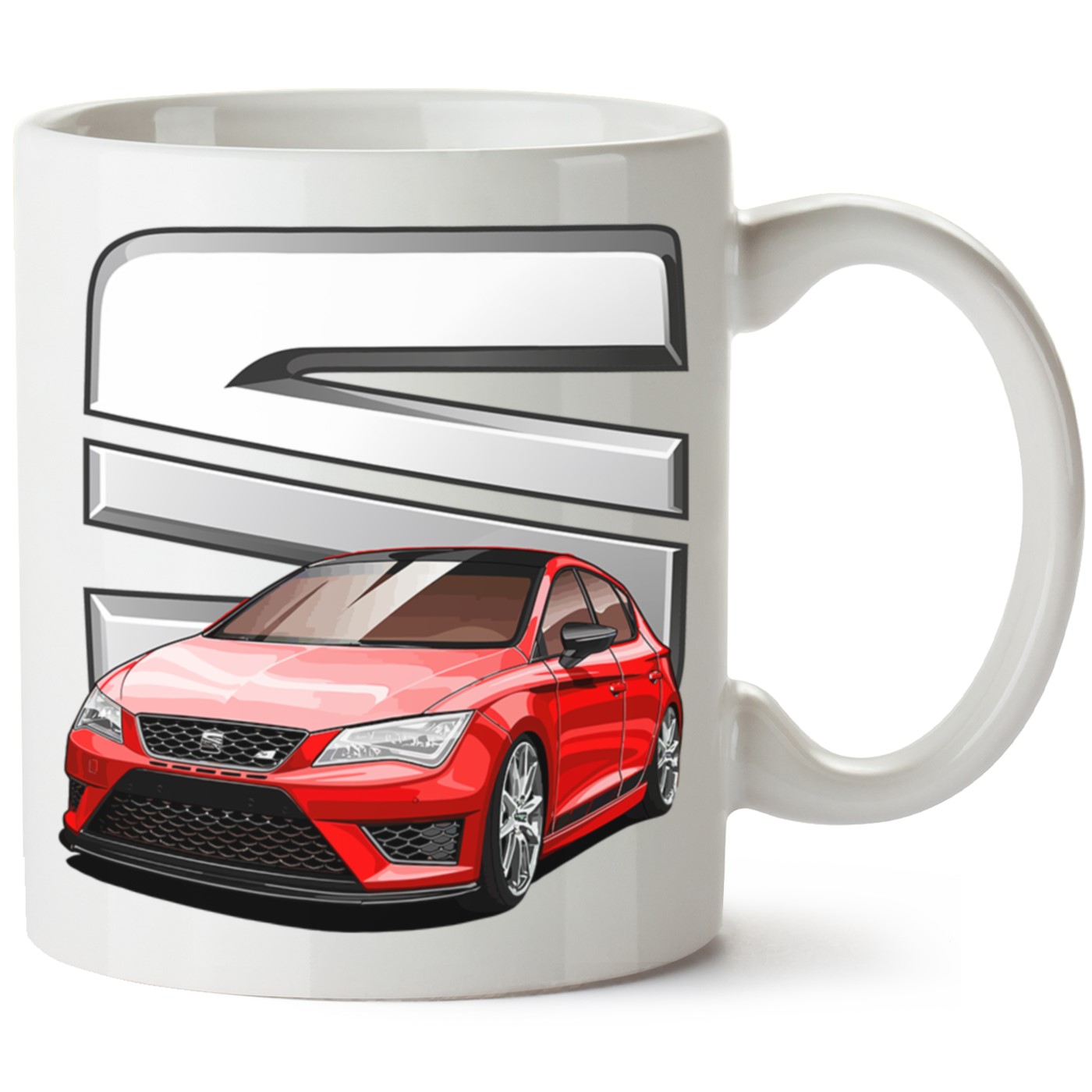 Seat Leon Mk3 Baskılı Porselen Kupa Bardak