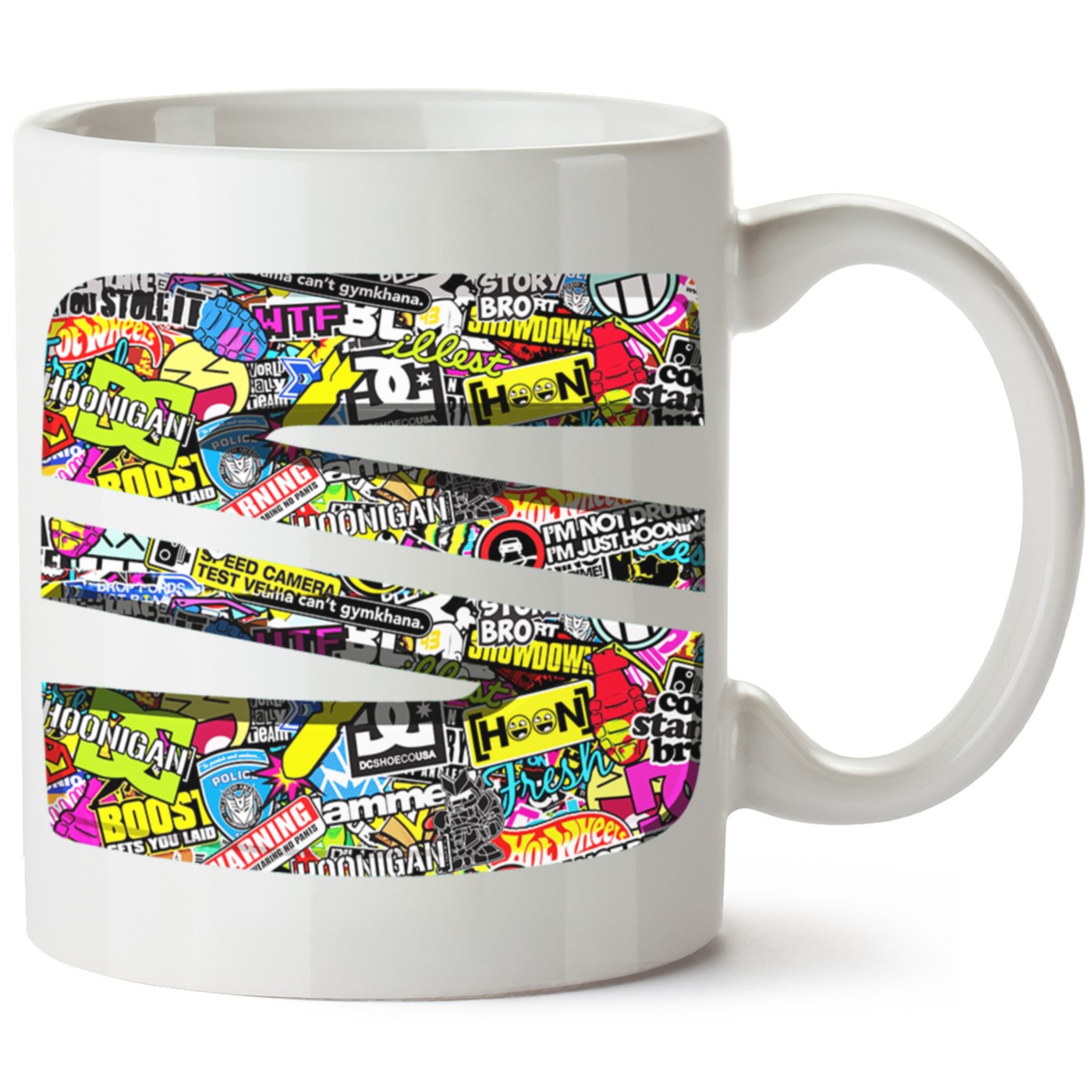 Seat Logo Baskılı Porselen Kupa Bardak