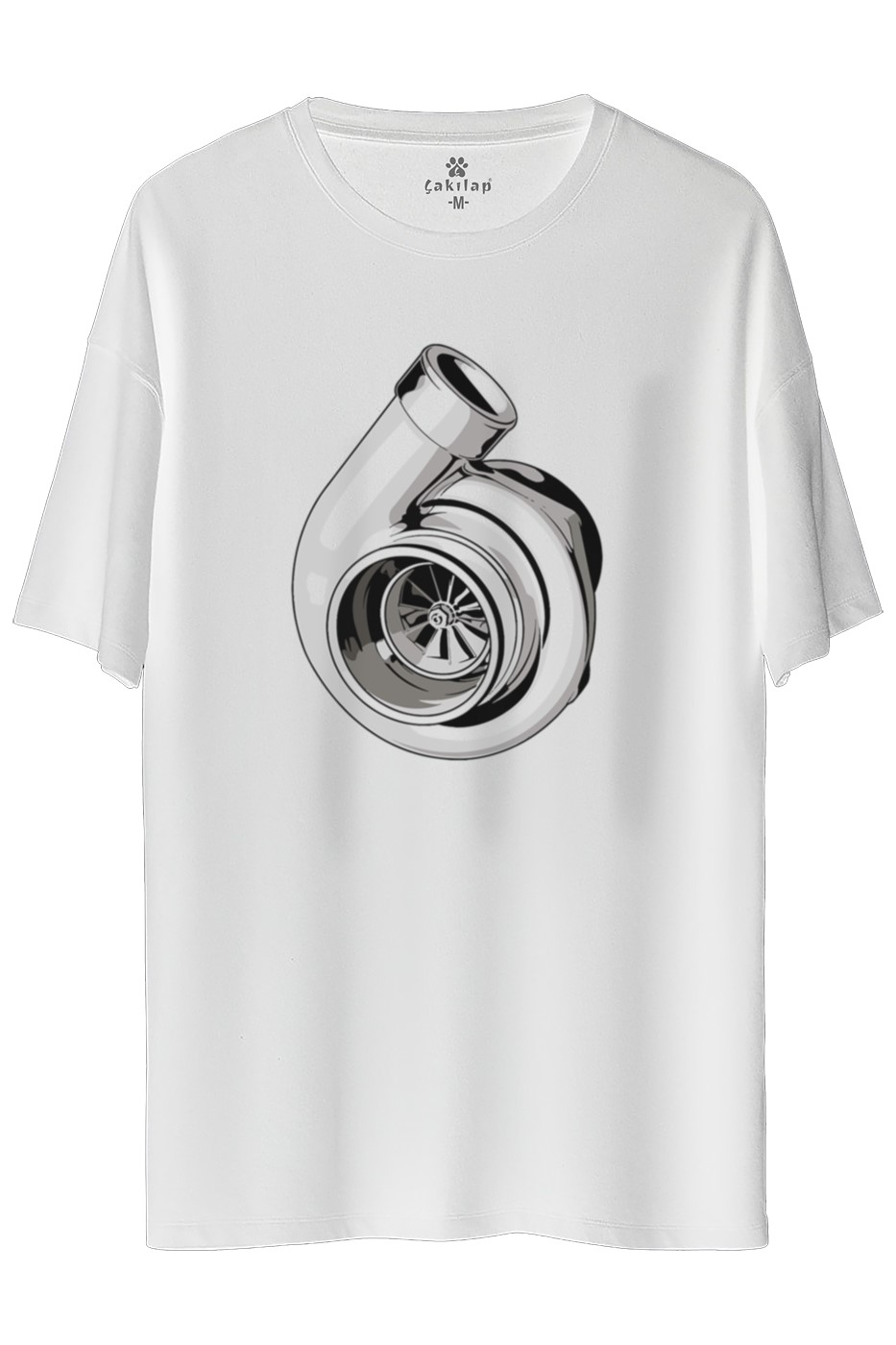 Turbo Baskılı Oversize Tişört