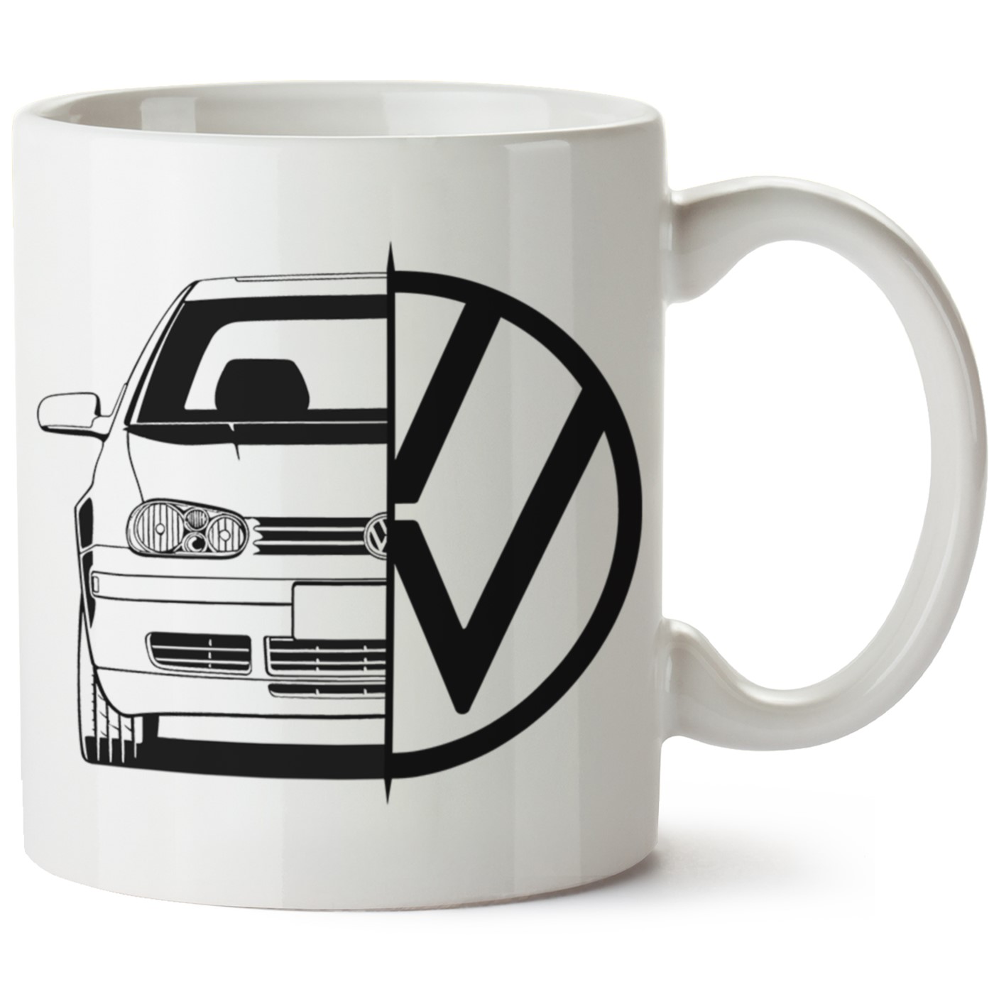 Vw Golf 4 Baskılı Porselen Kupa Bardak